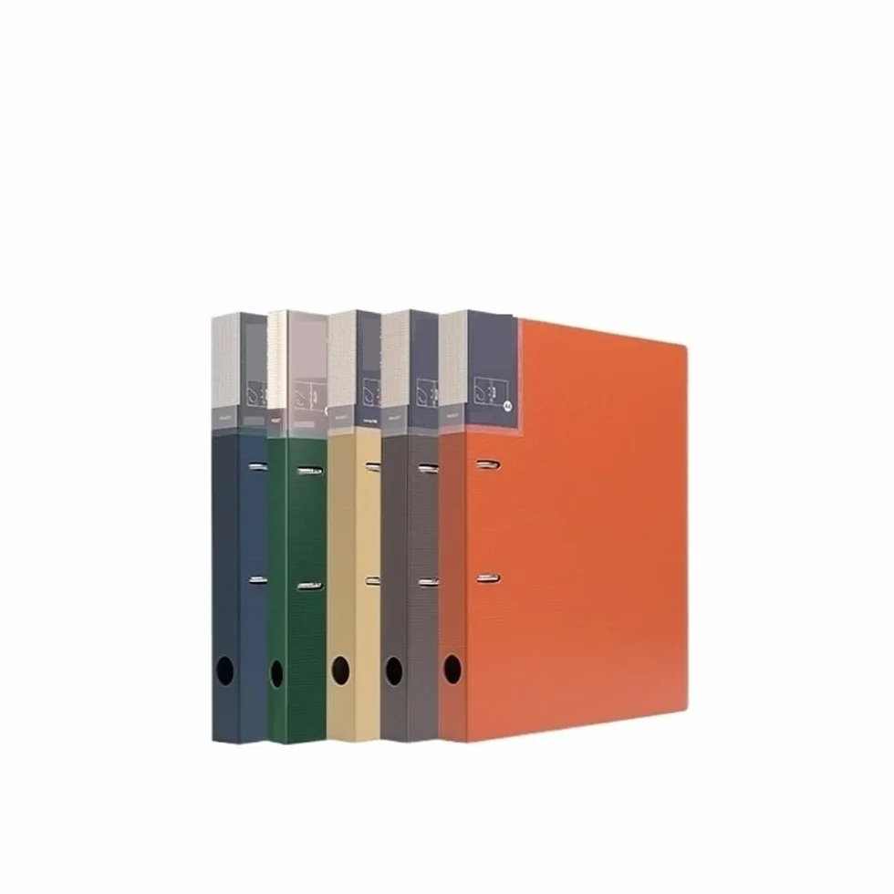 borsa portadocumenti Raccoglitore ad anelli perforato in formato A4, 5 pezzi, in PP, con due fori, for archivio, informazioni, libretto, organizzatore cartella