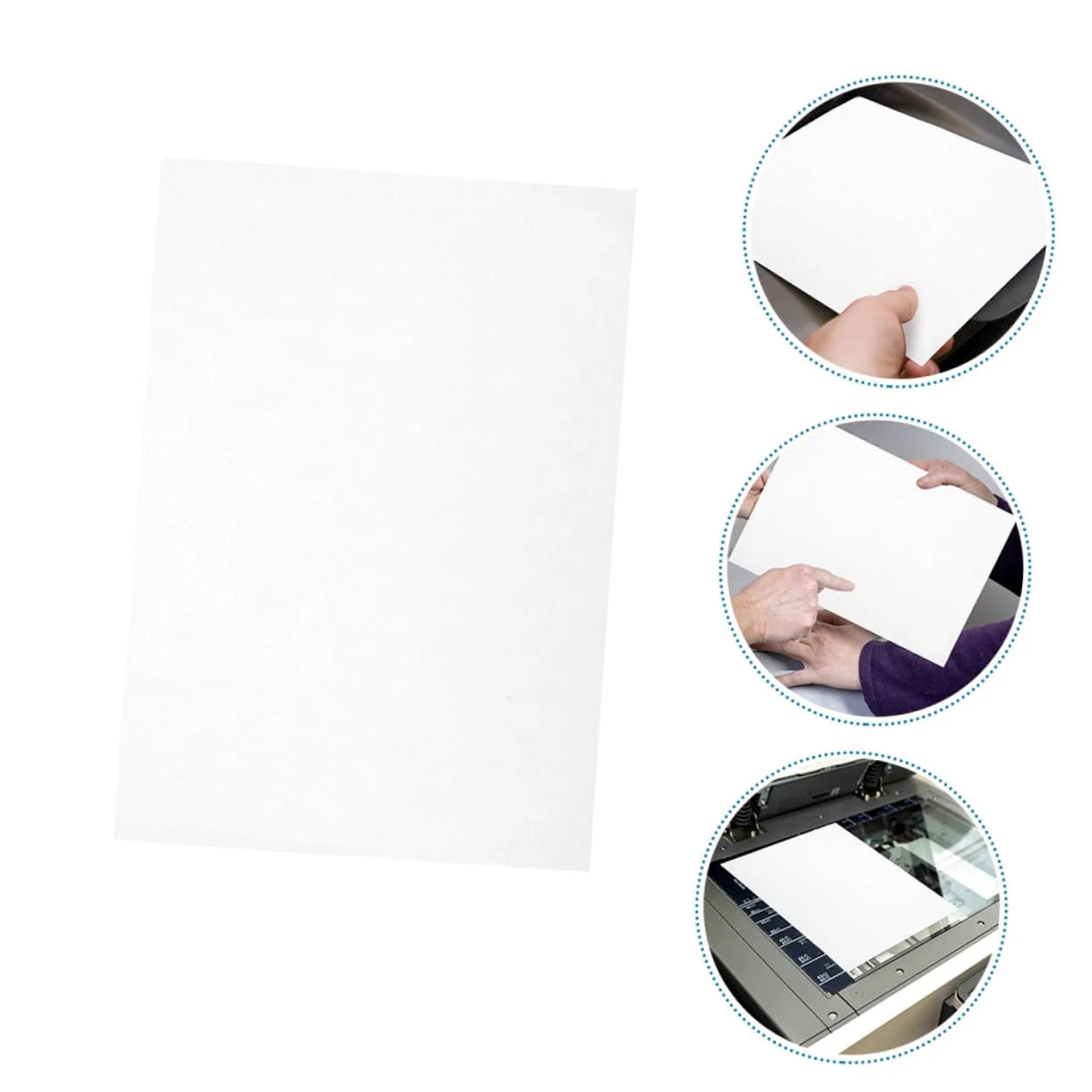 Holibanna 100 Fogli Carta Stampabile Per Etichette Carta Autoadesiva Per Stampante Carta Per Etichette Resistente a Strappi e Graffi Superficie Liscia