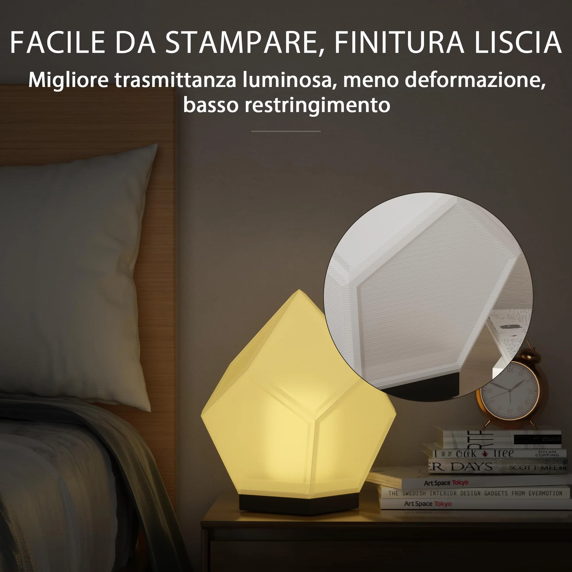 ELEGOO Rapido Filamento PETG 1,75 mm 1 kg Alta Velocità 30-600 mm/s per Stampante 3D FDM Nero