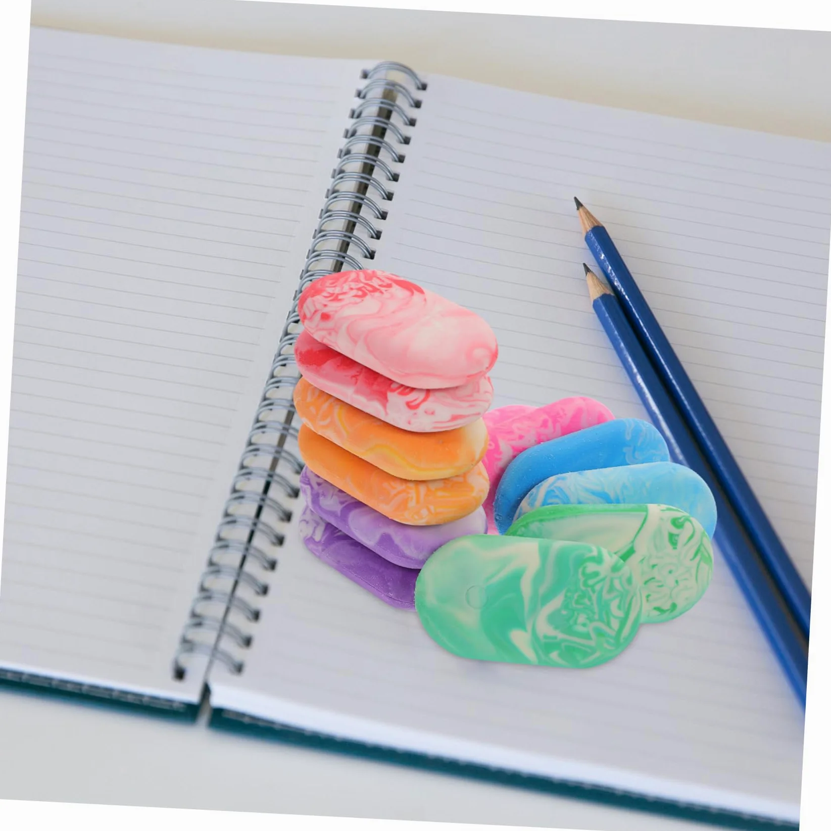 Angoily 3 Set Cancellare Portatili E Creativi Per Ufficio E Scuola Accessori Cancelleria Divertenti E Decorativi 12 Pezzi*3