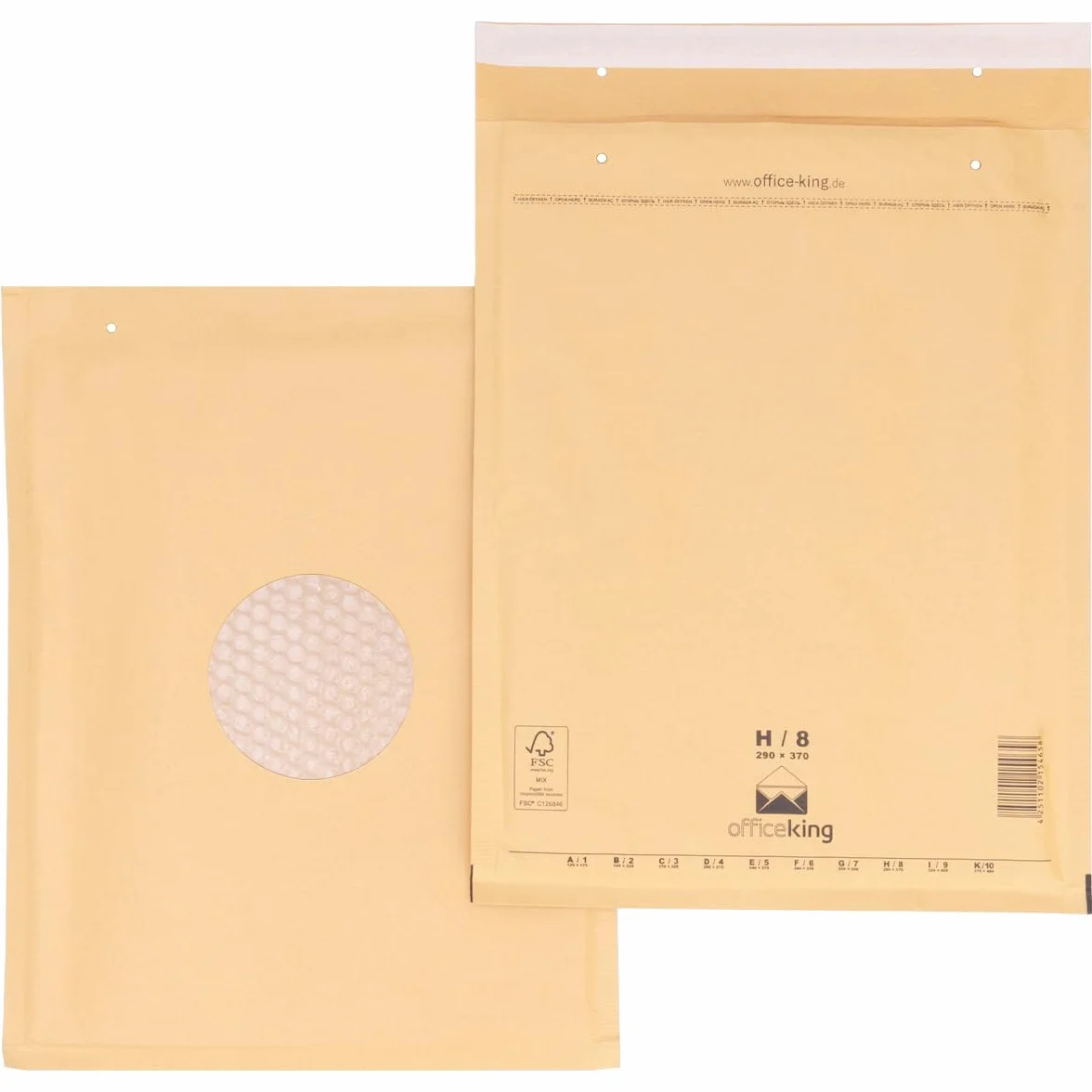 verpacking 100 Buste gialle imbottite 29 x 37 cm H8 - Buste pluriball, Buste con bolle