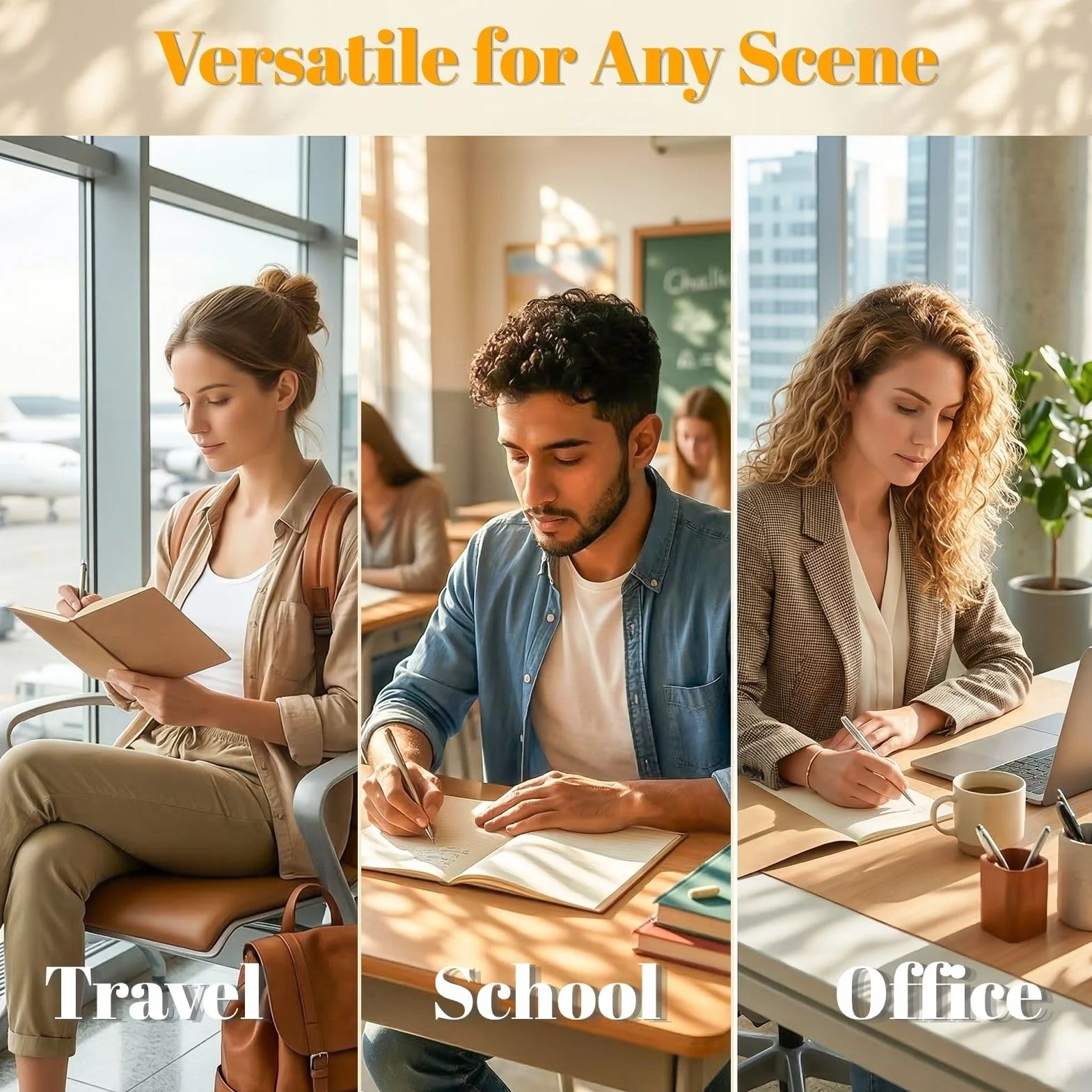 VEESUN Quaderni A5, 50 Pack Pagine Quadretti, Taccuini per Scuola | Ufficio e Viaggio Blocco Note Multifunzionale con Copertina Kraft, Regalo di Cartoleria per Back to School, Studenti e Adulti