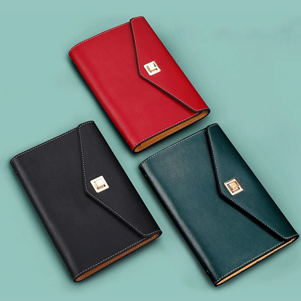 taccuini e diari Notebook Binder Box regalo Set Notebook A6 Journal per scrivere copertura morbida 90 fogli per uomo/donna in affari, ufficio, lavoro Taccuino (Color : Red, Dimensione : Set B)