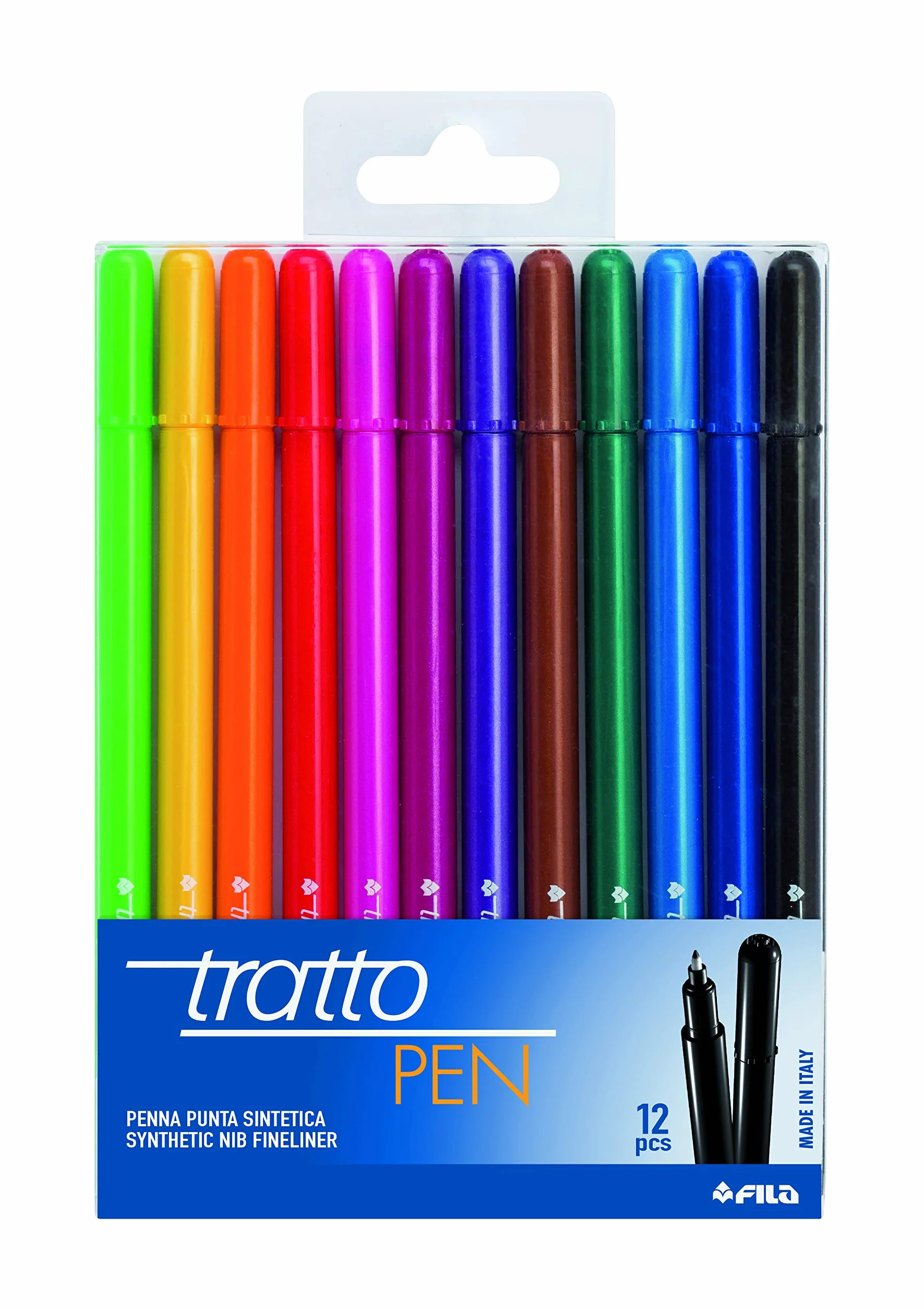 Tratto Pen Busta 12 Pezzi Multicolore