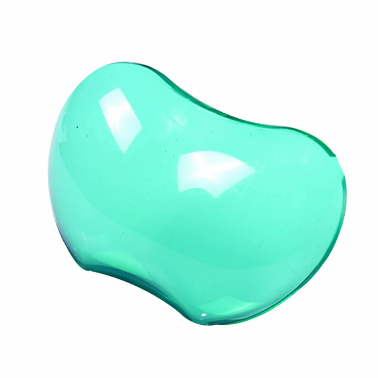 3 Pezzi Tappetini Mouse Trasparenti in Silicone con Poggiapolsi Ergonomico Antiscivolo e Morbido Protezione Polso per Computer Ufficio Casa Verde