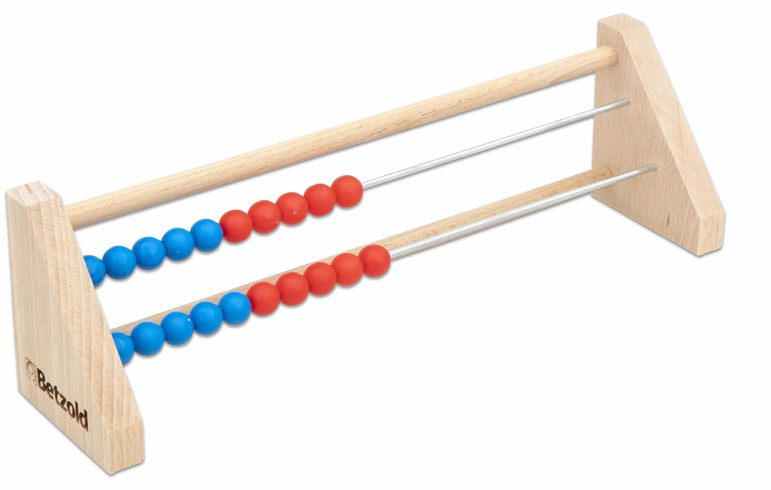 Betzold 85036 ZR 20 - Abaco per allievi in legno, colore: Blu/Rosso, per imparare a contare