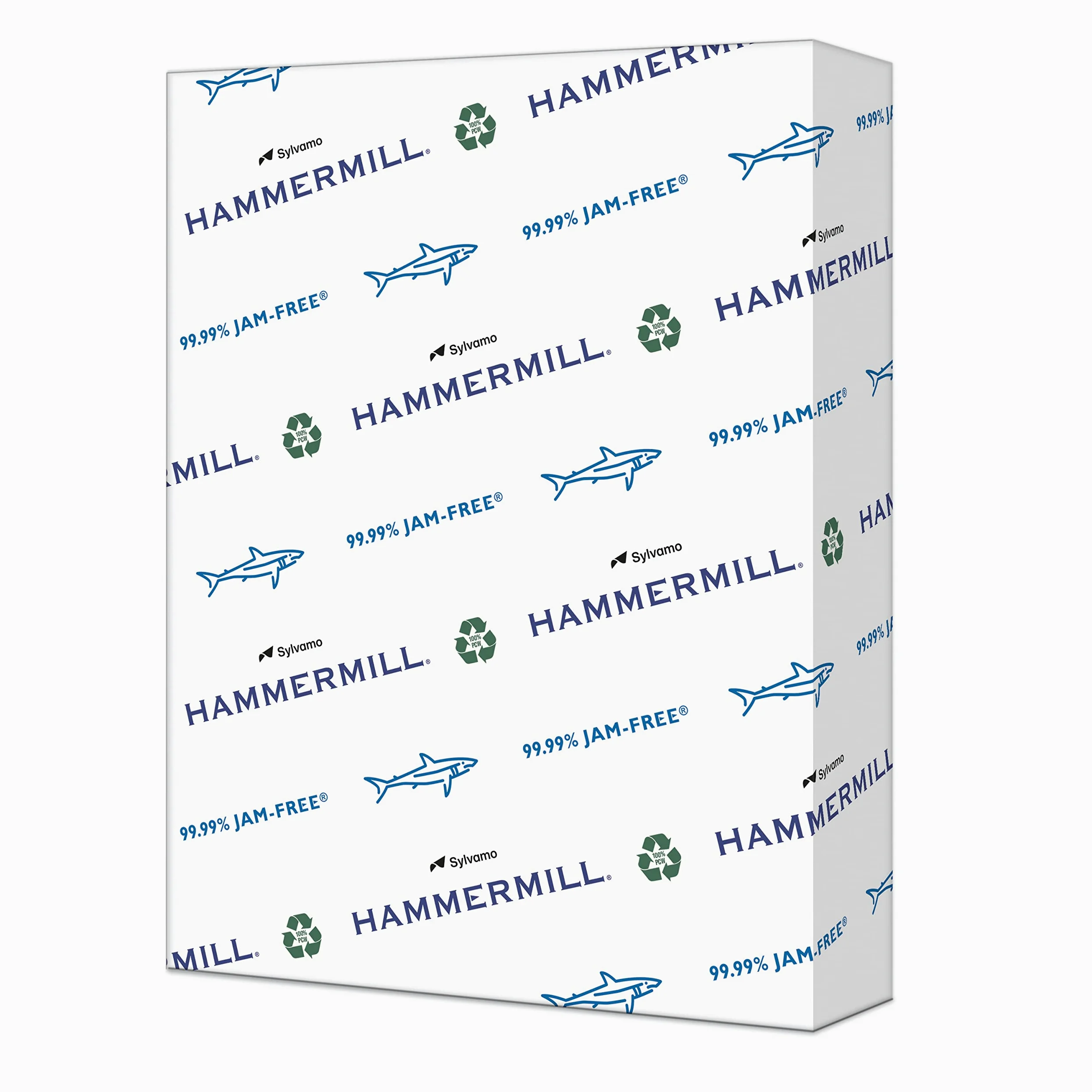 Hammermill Paper, Great White 100% riciclato per stampante, 9,1 kilogram, 8.5 x 11 Lettera 5,000 Sheets White