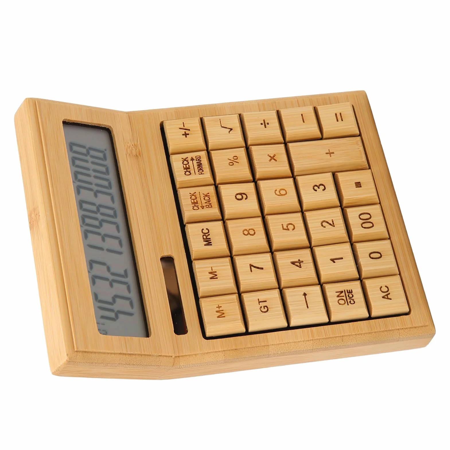 Jectse Calcolatrice da Tavolo, Calcolatrice Solare a 12 Cifre e Alimentata a Batteria con Ampio Display LCD Calcolatrice da Tavolo Portatile, Funzione Standard per Ufficio, Casa,