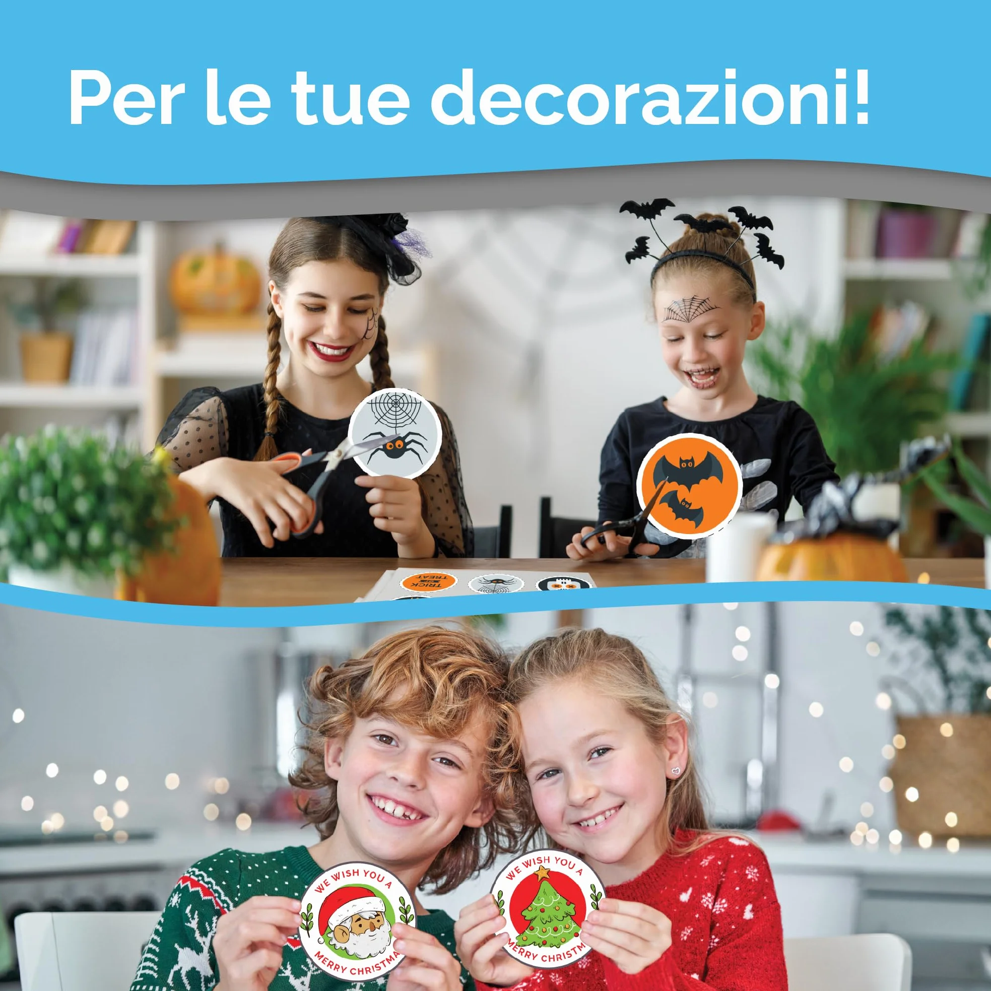 Carta adesiva in vinile stampabile A4 lucida impermeabile 32 fogli per stampanti laser e getto d'inchiostro