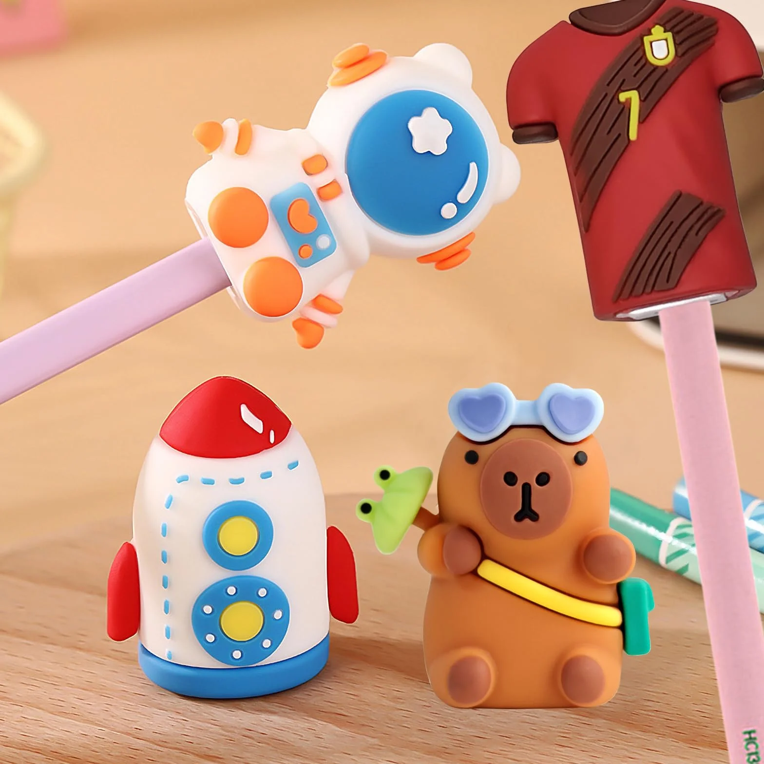 Kawaii temperamatite manuale personaggi cartoni animati 50 pezzi premi classe cancelleria