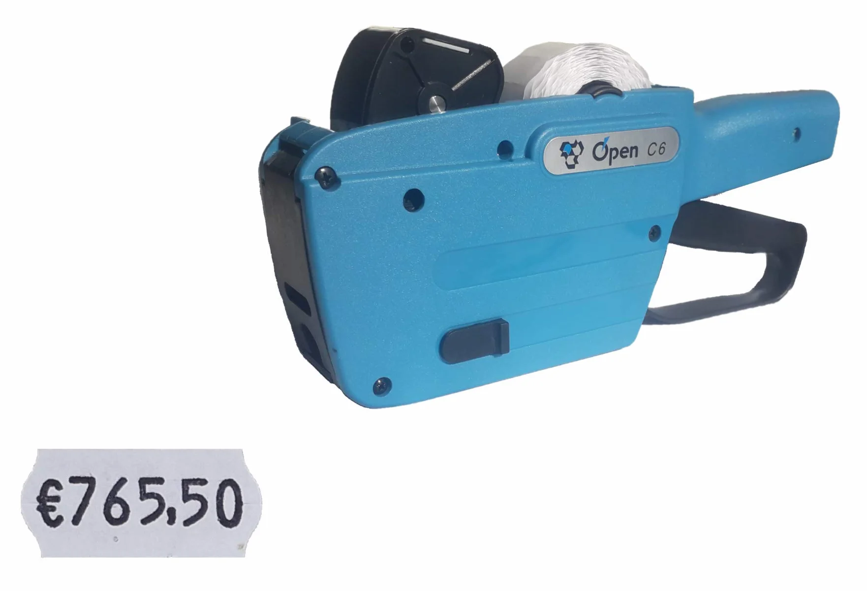 Prezzatrice Open C6 Colore Blu' - 6 Caratteri per 1 Linea di Stampa