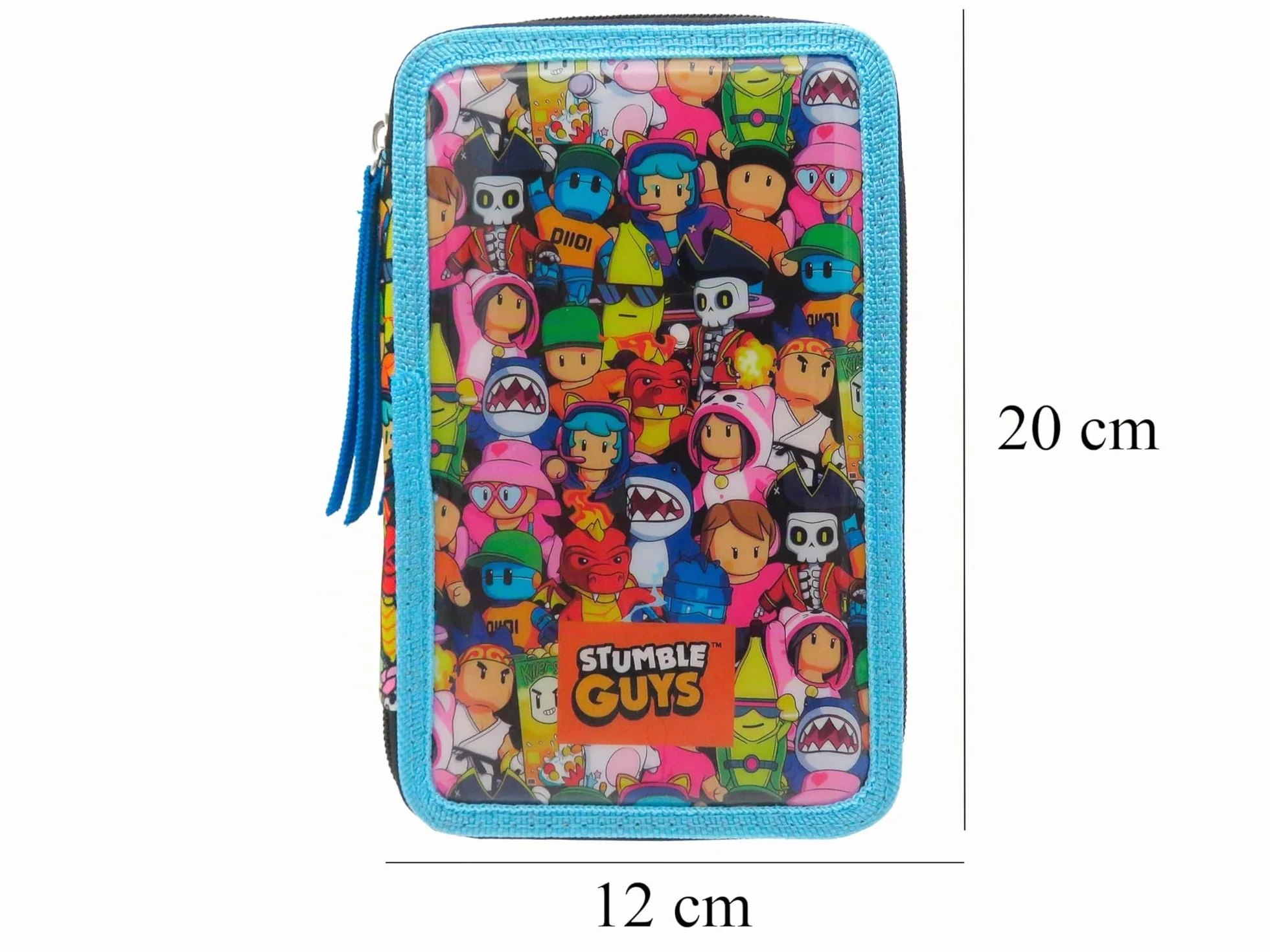 CYPBRANDS Stumble Guys astuccio a 3 scomparti licenza ufficiale per ragazzi e ragazze