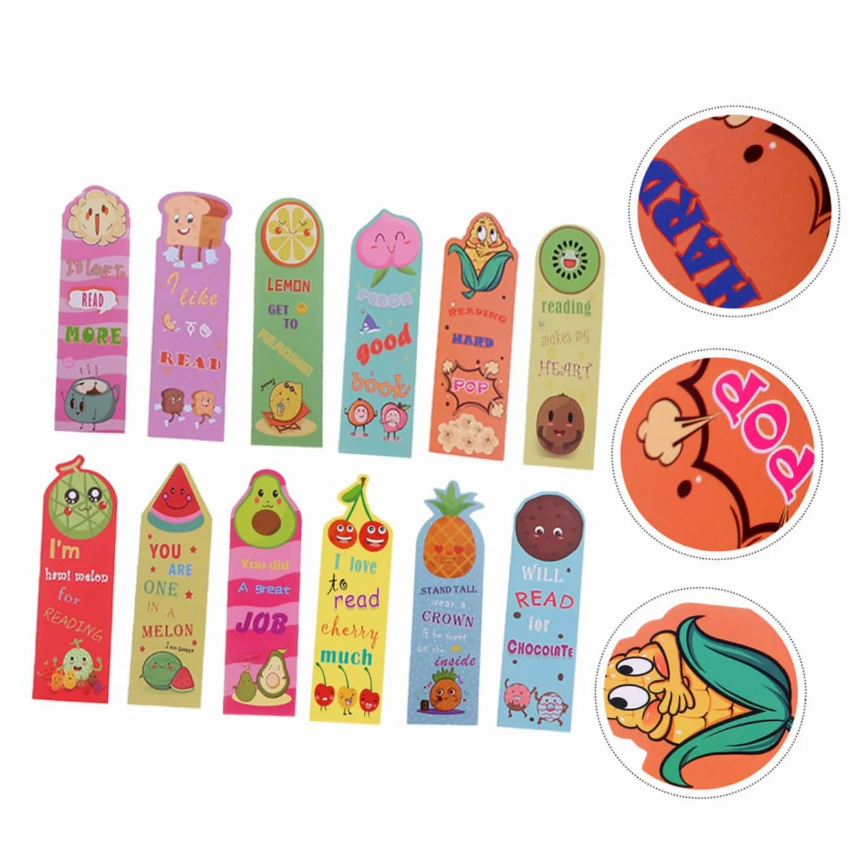 4 Set Adorabili Ragazzi E Ragazze Ragazza Segnalibri Creativi Profumati Frutta Pagina Marcatori Compleanno Scuola Bambini Libro Lettura 36 Pezzi * 4