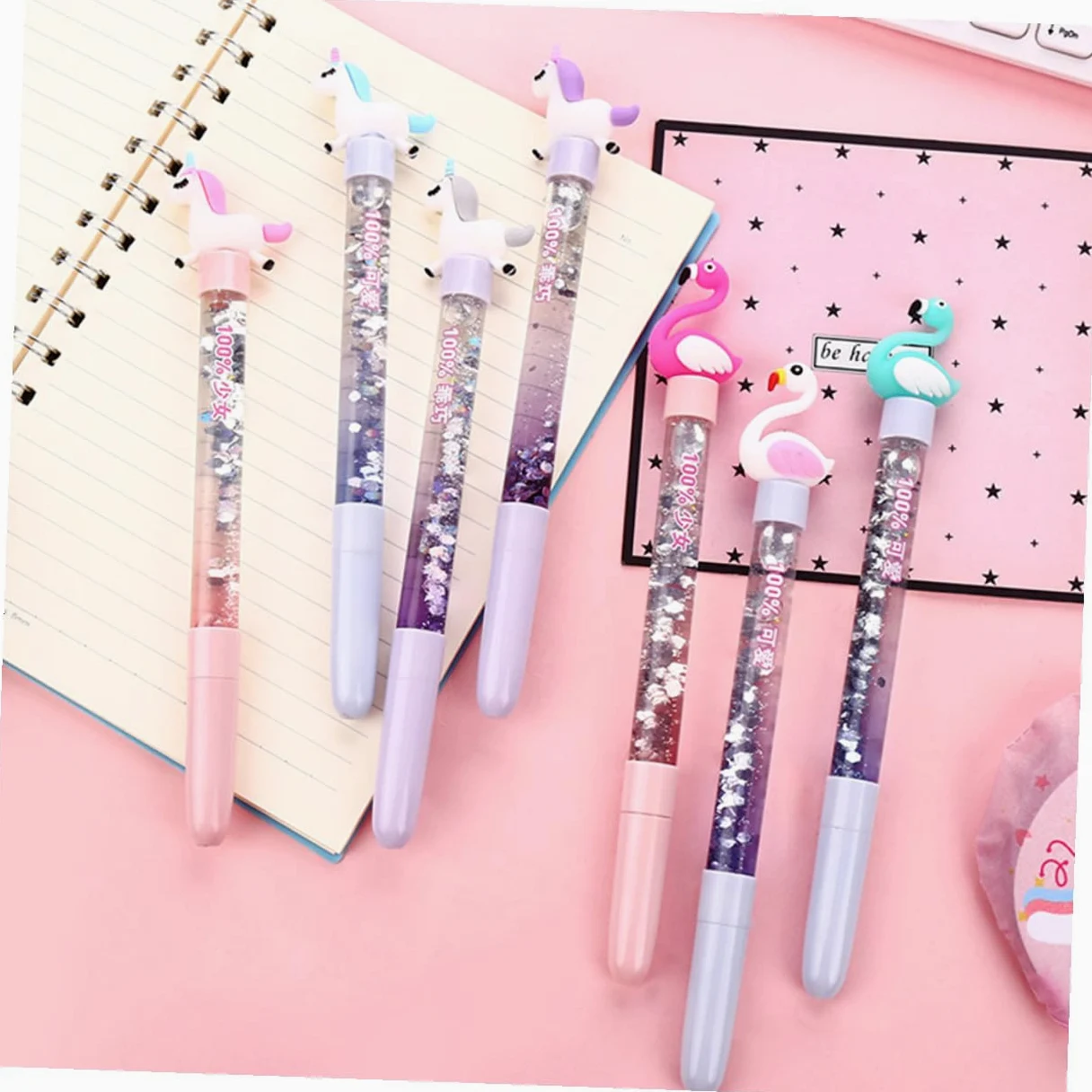 STOBOK 3 Set 0 05 Mm Punta Fine Penna Gel Creativa Cigno per Studenti Scrittura Impugnatura Comoda E Robusta Inchiostro Nero Cancelleria per Studenti 6 Pezzi * 3