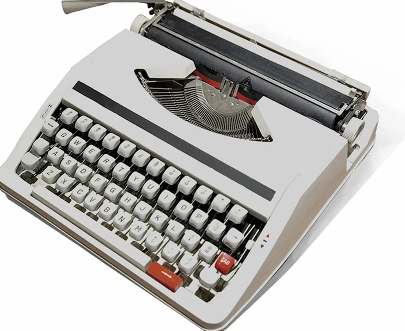 Macchina da Scrivere - Macchina da Scrivere Manuale Vecchio Stile, Portatile e Facile da Usare - Set di Nastro Rosso Nero - Macchina da Scrivere Vintage,30x30x10CM