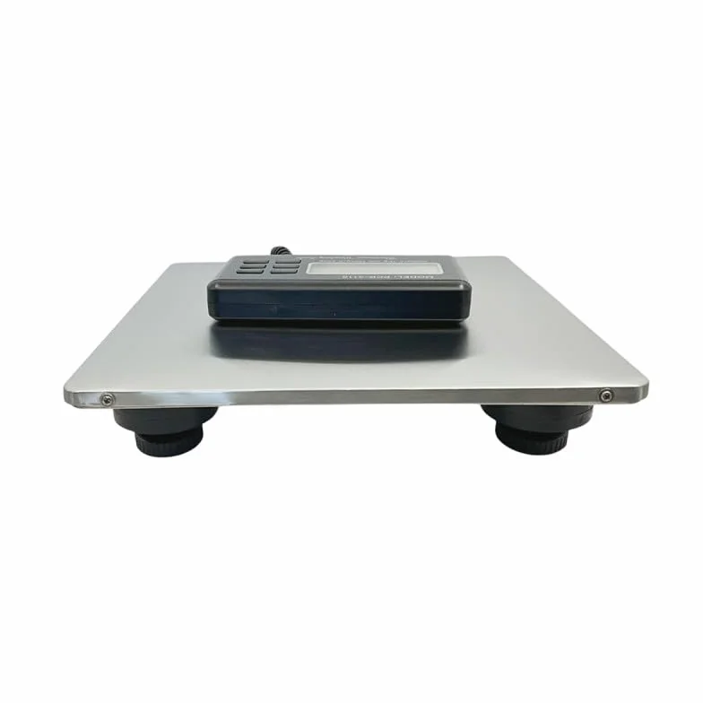 Pesa pacchetto mobile professionale, 150 kg, vassoio in acciaio