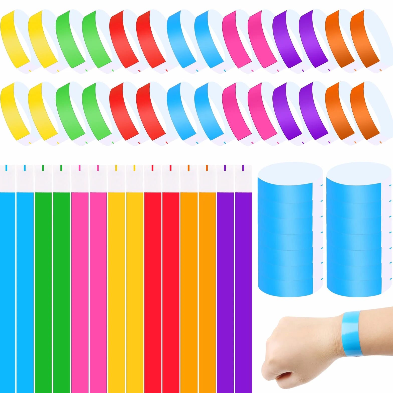 LOMIMOS nastri per ingresso 7 colori impermeabili per eventi feste sicurezza