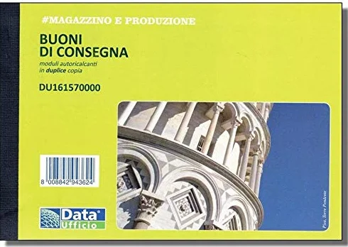 5 PEZZI BUONO CONSEGNA DUPLICE COPIA A6