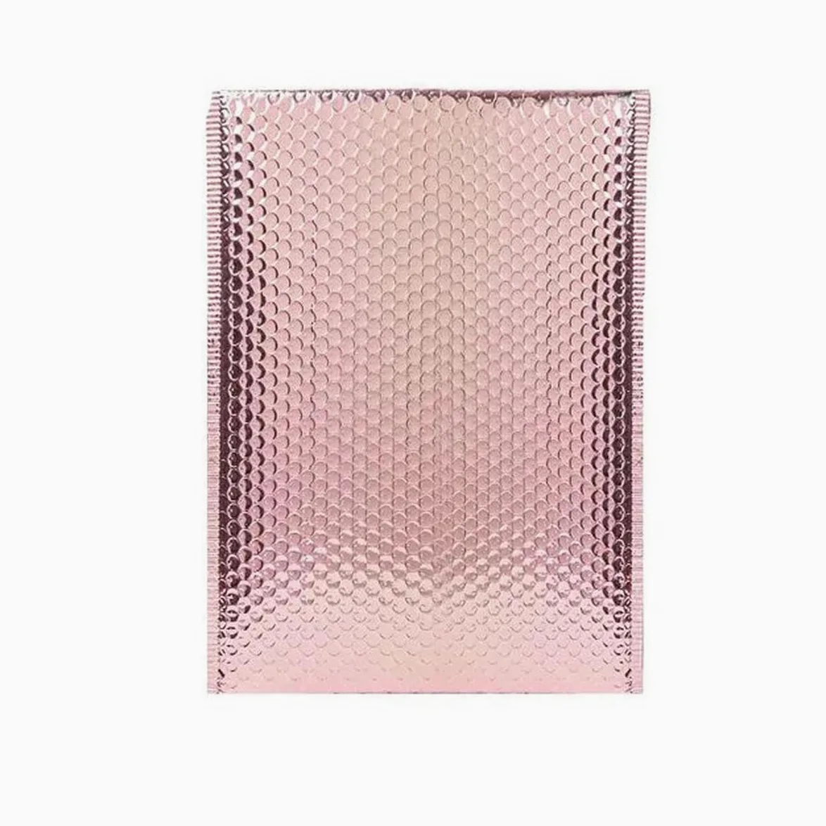 Busta postale in argento laser da 100 pezzi Busta per corriere impermeabile Busta imbottita Borsa per imballaggio per la spedizione-oro rosa-15 * 20 cm