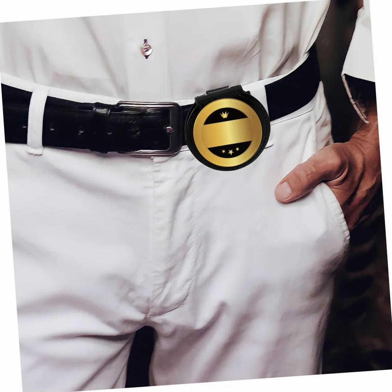 Porta Badge Cartellino Badge in Pu Nero, con Clip e Catena, Leggero e Resistente per Carte D'identità e Patente, Uso Ufficio, 2 Pezzi