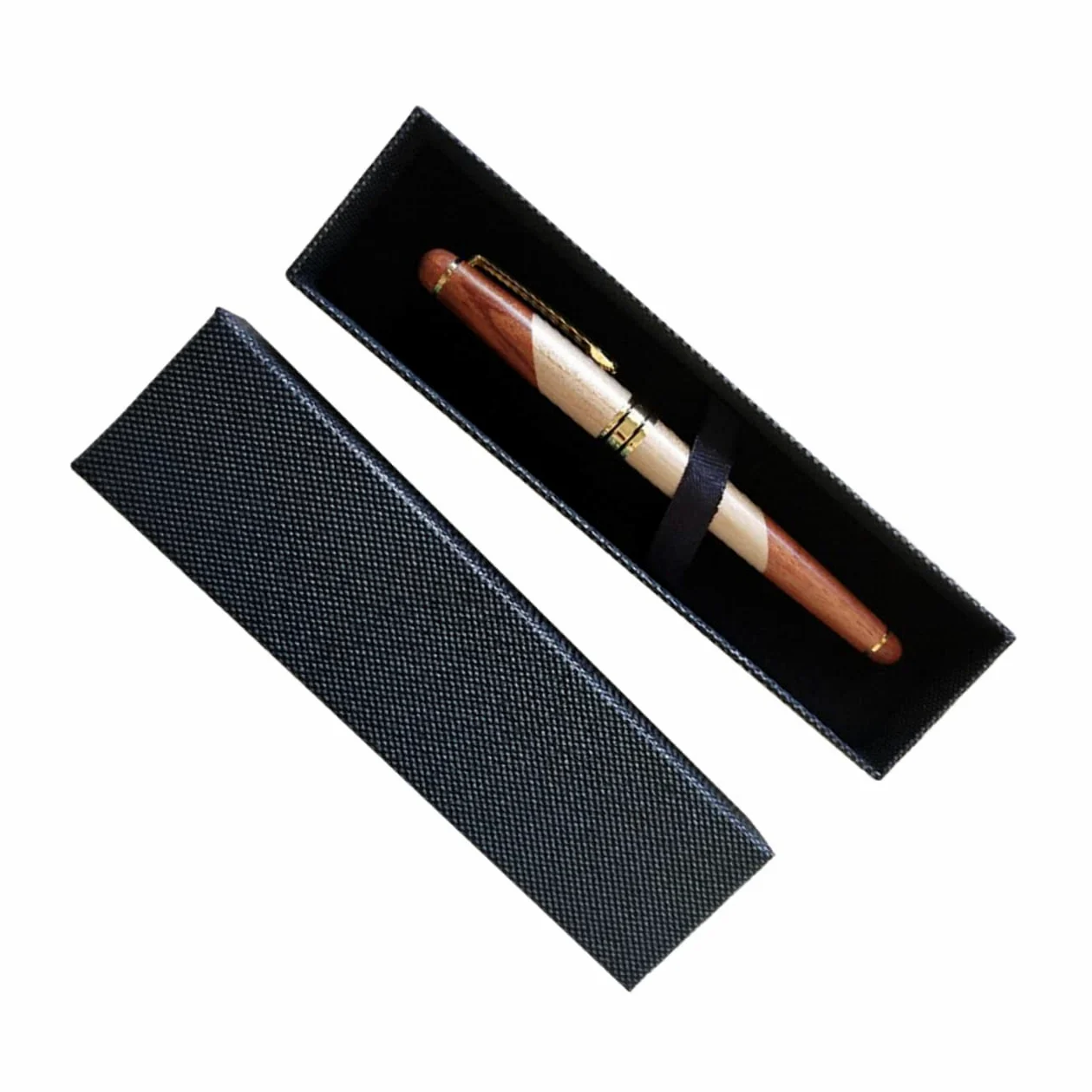 TEHAUX 3pezzi Penne Di Con Scatola Nera Penna Slim e Leggera Per Ufficio e Scuola Per Anniversari e Occasioni Speciali