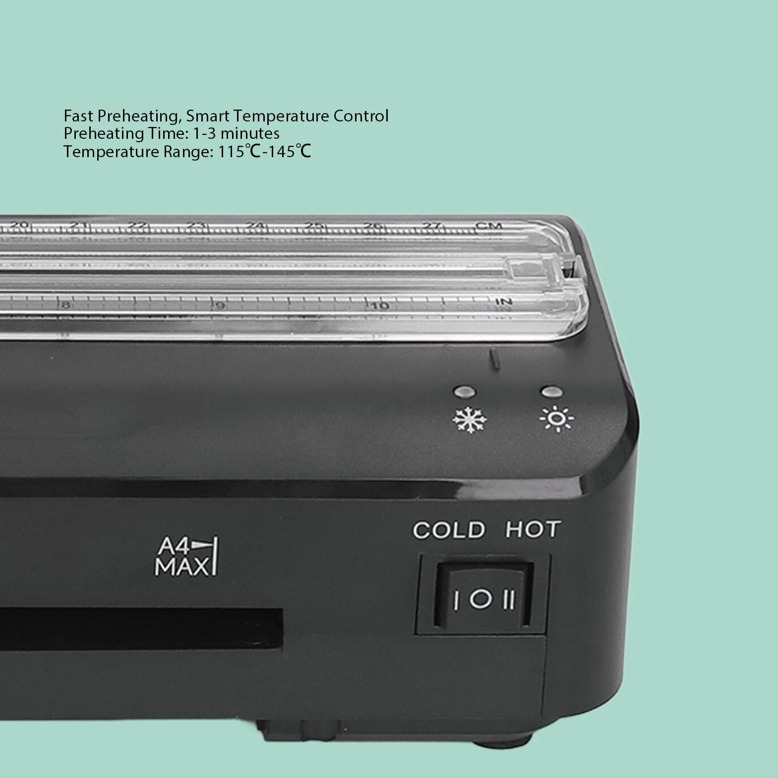Laminatrice Termica, Plastificatrice A4 con Bilancia e Taglierina per Carta, Plastificatrice per Disegno di Menu di Documenti Fotografici, per Insegnanti di Ufficio, Casa (Spina