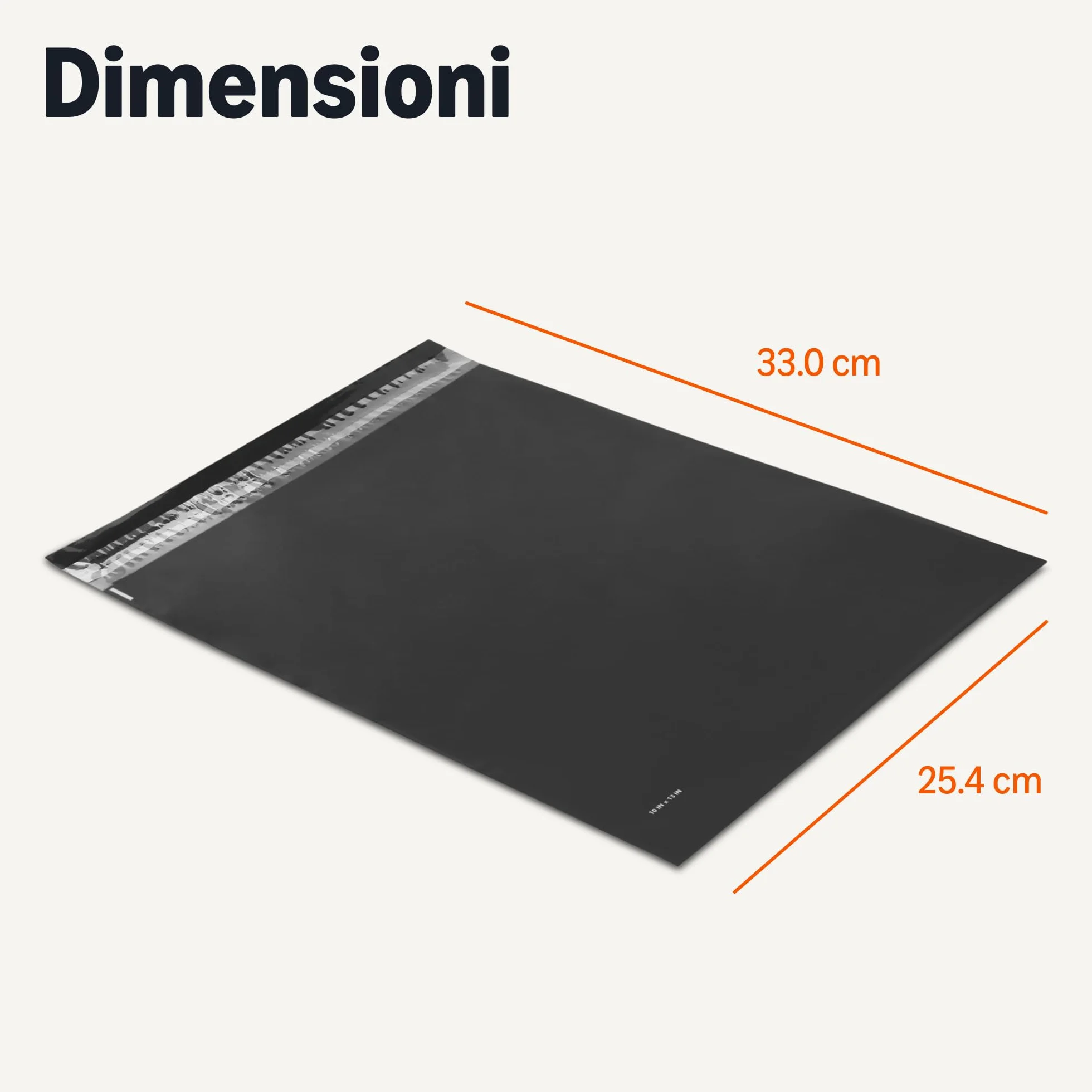 Amazon Basics koperty samouszczelniające polietylenowe czarne 25,4 x 33 cm 100 sztuk