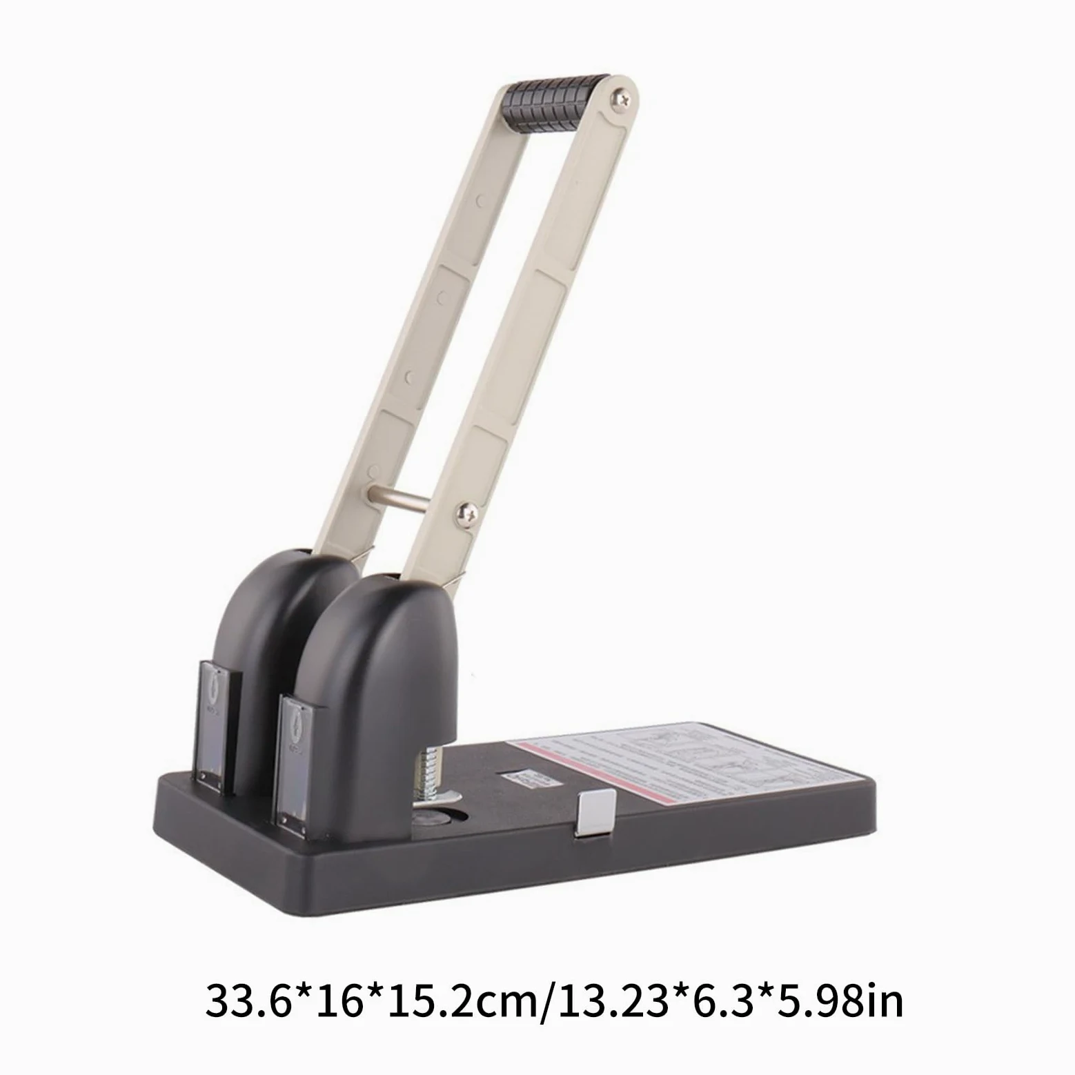 Perforatrice a 2 fori per servizio, capacità 150 fogli, perforatrice per carta, impugnatura ergonomica, per risparmiare manodopera, punzoni industriali con vassoio per coriandoli
