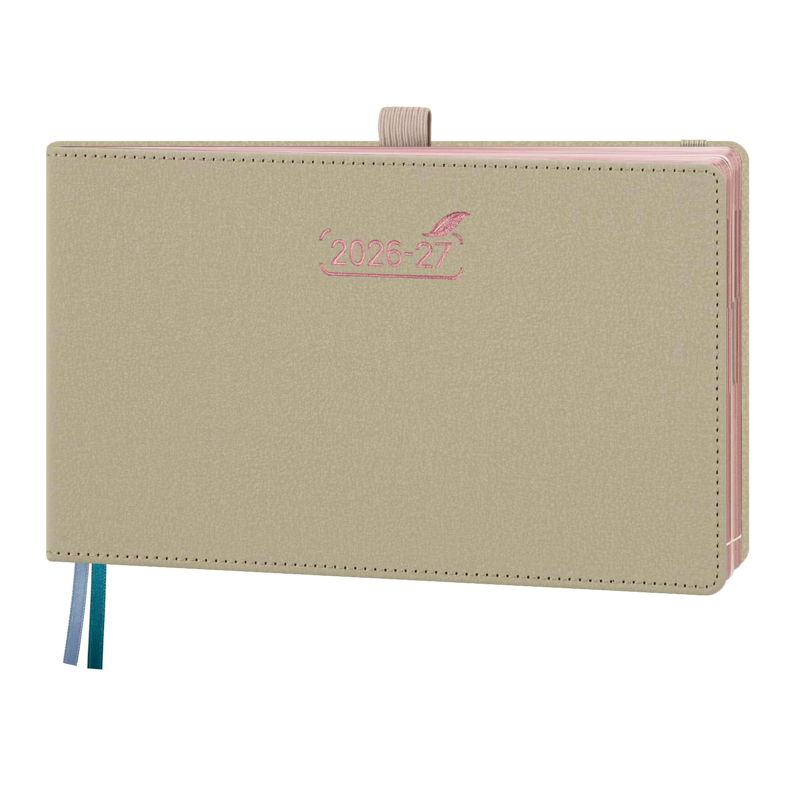 BEZEND Planner 2026 2027 settimanale e mensile (22,9 x 14 cm), calendario 18 mesi con calendario verticale giornaliero (26 luglio-27 dicembre), uguale spazio anche per il fine settimana, lavoro a casa
