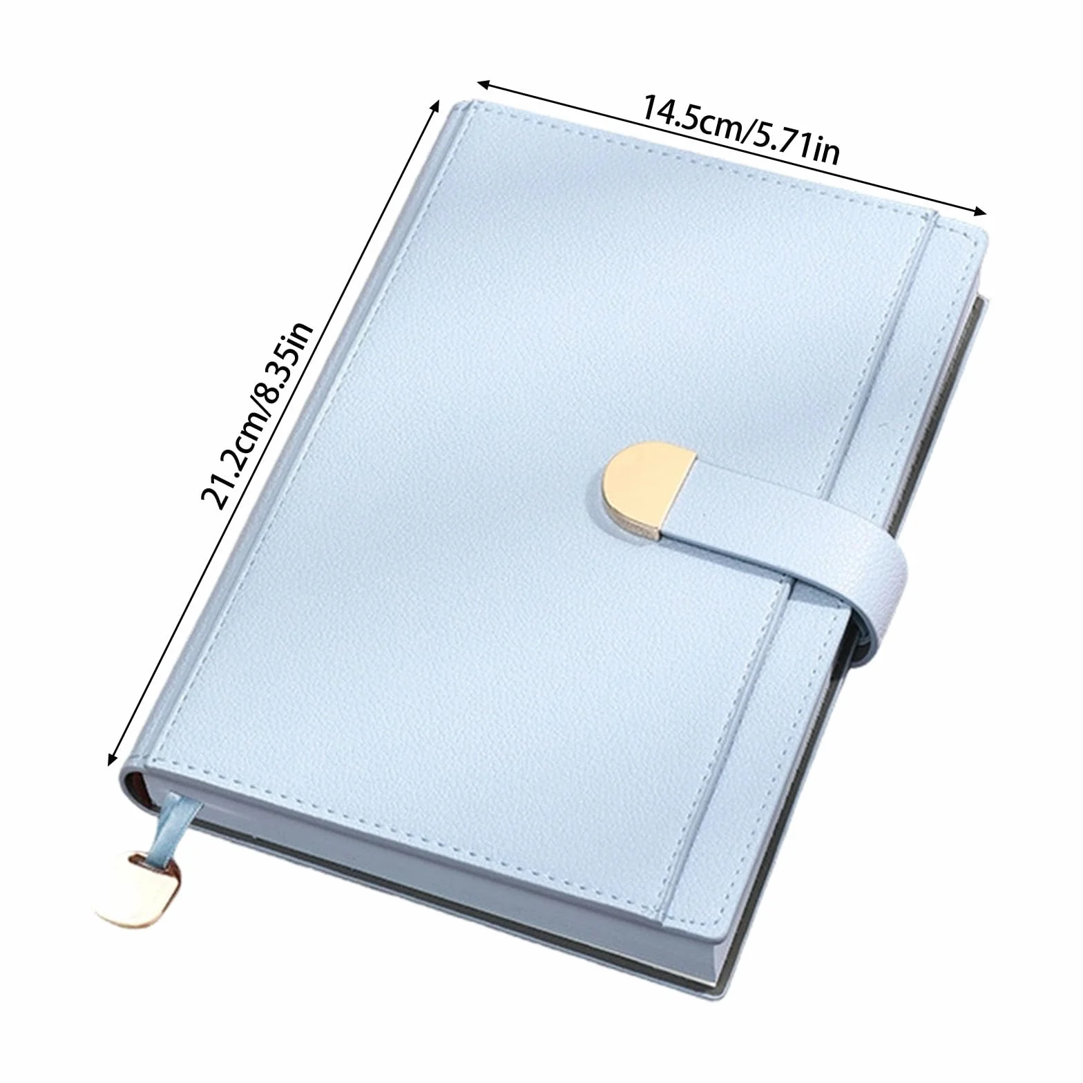 Taccuino professionale in pelle PU, 300 pagine, nastro a righe, segnalibro, chiusura magnetica, copertina rigida, taccuino professionale per riunioni di lavoro