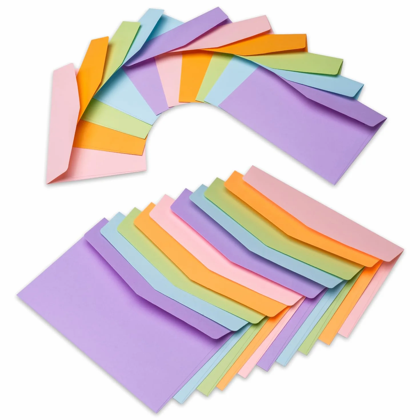 Noa Home Deco 40 Pezzi Buste per Biglietto 16 x 11 cm Colorate C6