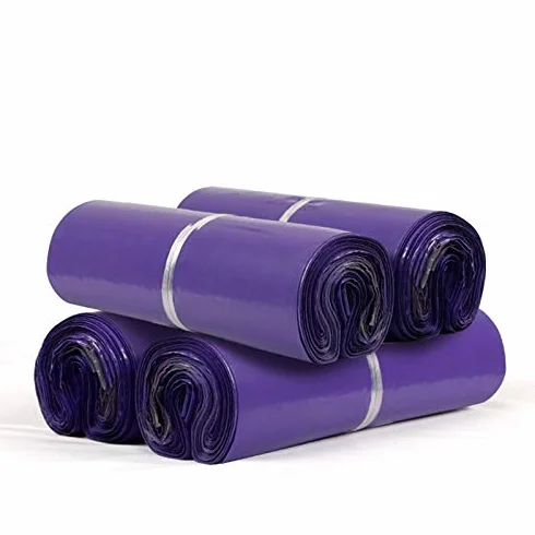 Buste Per Spedizioni,Buste Per Spedizione 100 buste di posta in materiale PE impermeabili viola nuove buste di imballaggio stampate con sacchetti di immagazzinaggio di corriere autosigillanti (Color
