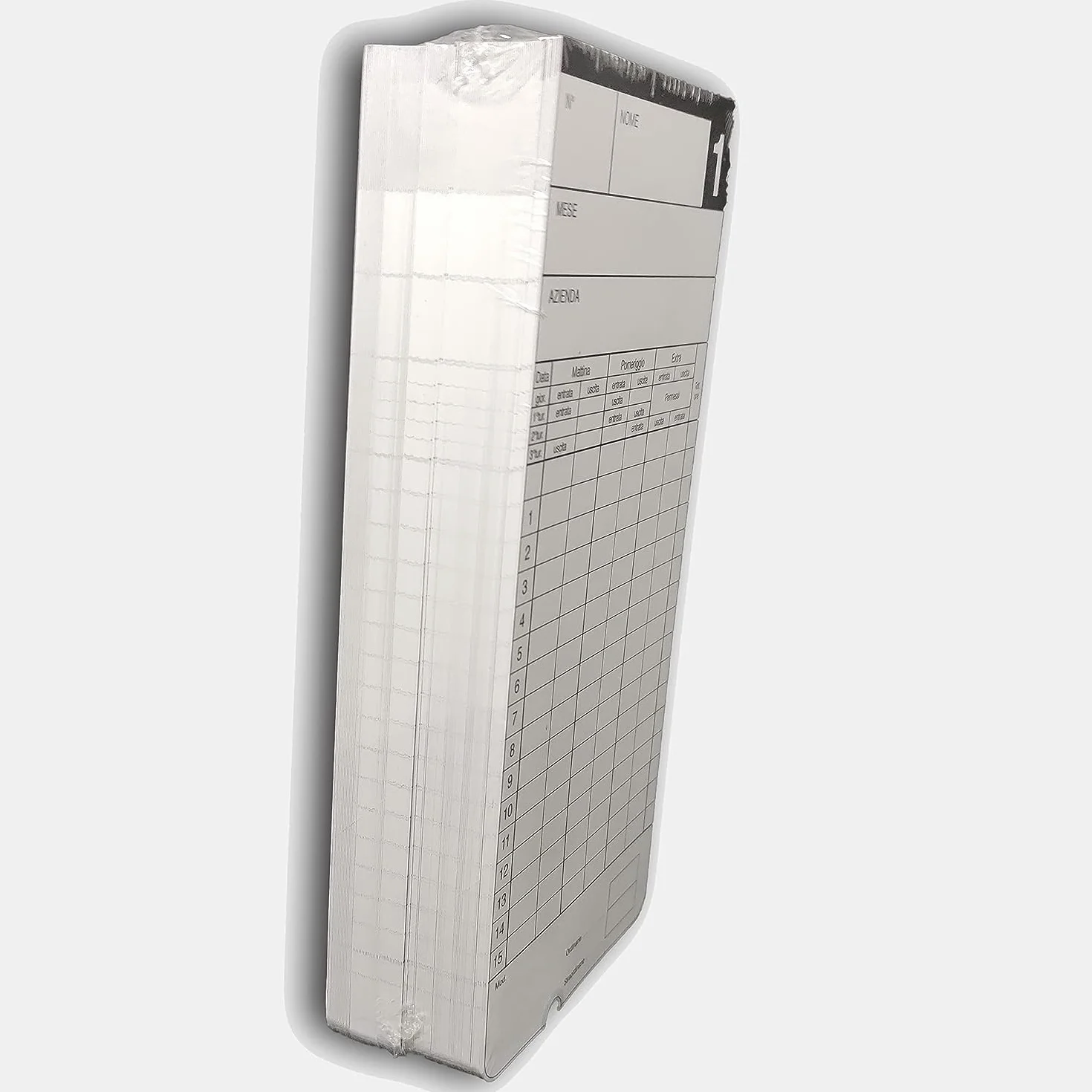 Amano Corporation DX86 Cartellino Quindicinale, per Timbracartellini: AMANO, TR300, TR400, Rock, POP, Cobra, ECO, NE6000, Set di 500 Pezzi