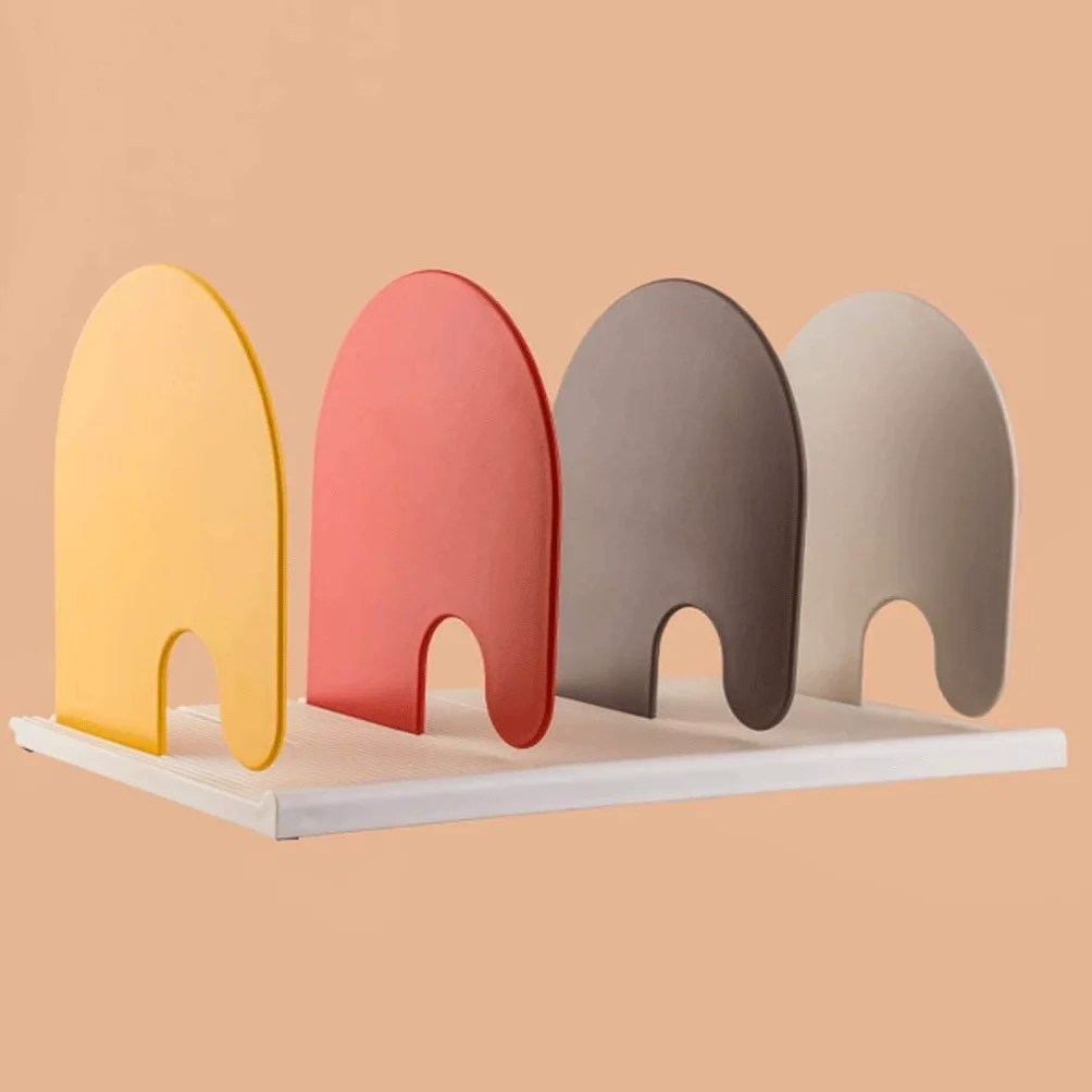 Reggi Libri, Fermalibri File Organizer Scaffale Per Libri Per Per A 4 Sezioni Per Regolabile Con Per Fondo Ondulato Imitazione Ufficio Casa Scrivania(A)
