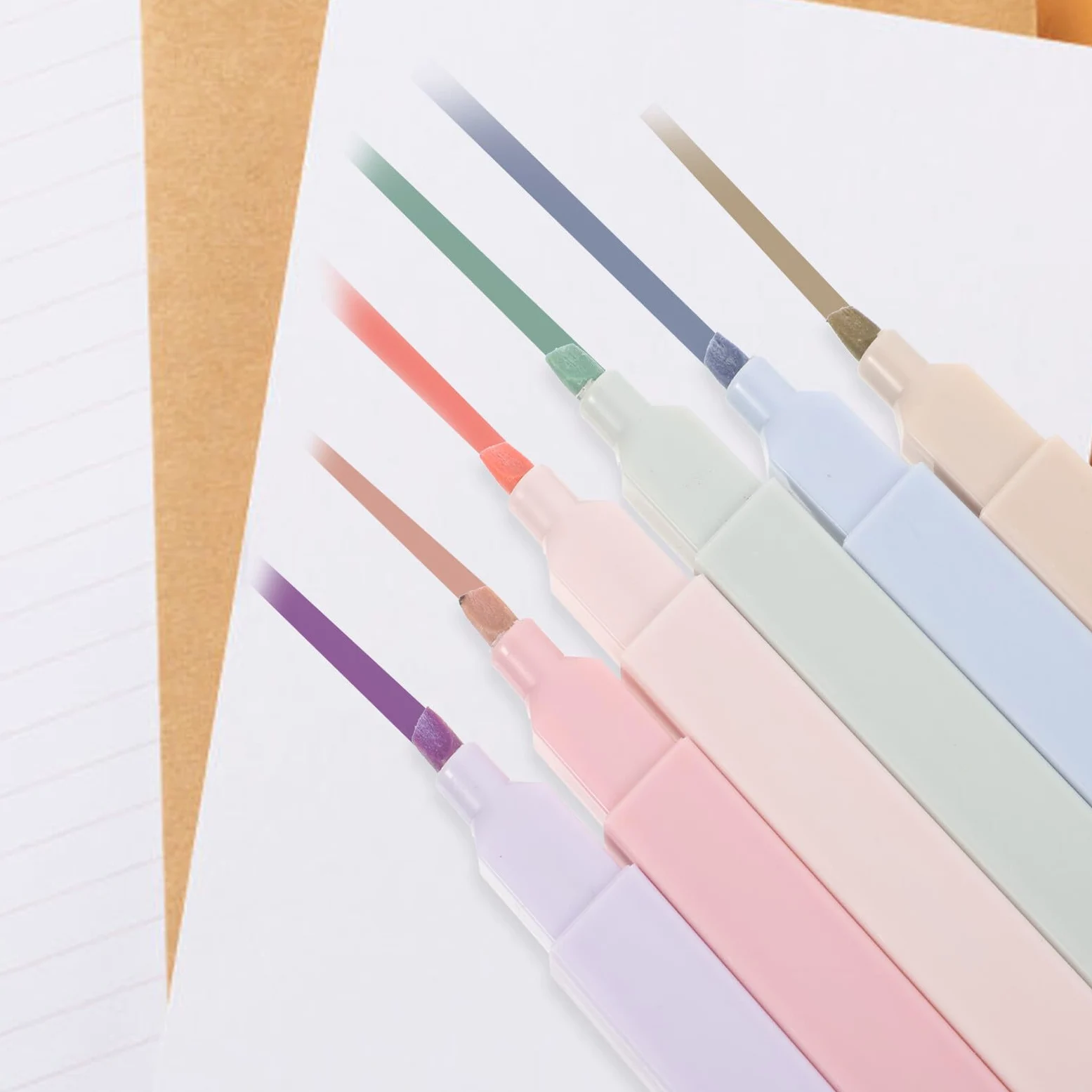 Housoutil 30 Pezzi Evidenziatori Punta Fine per Scrapbook Scuola e Casa Colori Vivaci e Facili Usare