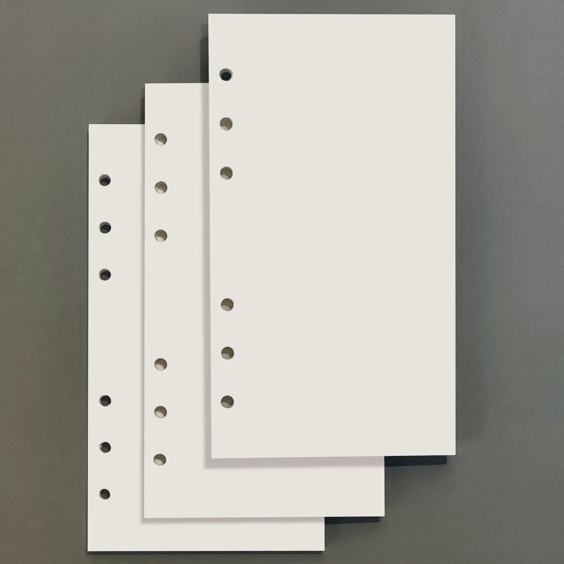 A6 Carta di Ricarica 135 Fogli, Inserti per Planner con Griglia 6 Fori Bianco per Filofax Bullet Journal