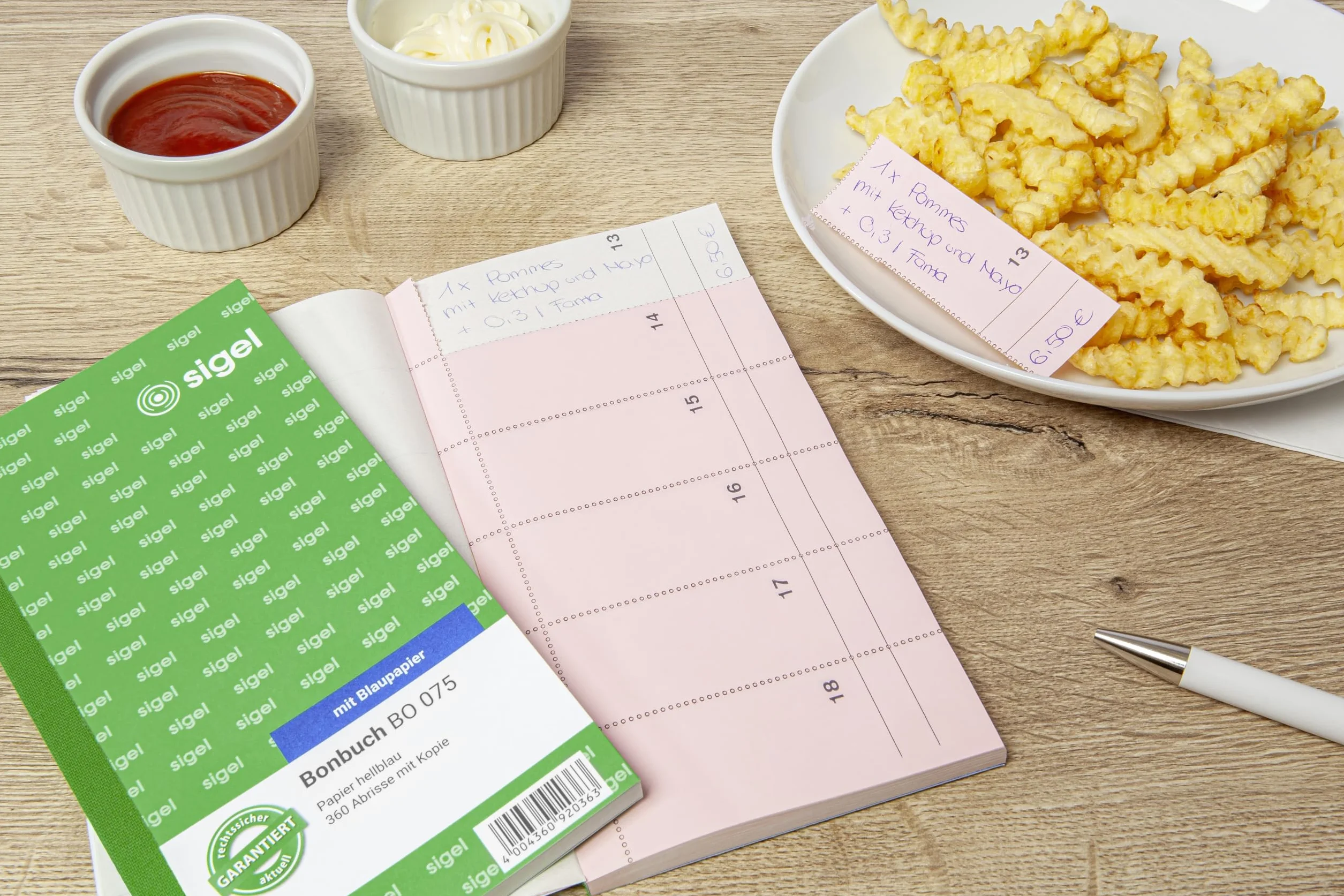 Sigel-Blocco voucher bo071 biglietti 105-360 Sparpack: Giallo, rosa, Bianco, Verde, blu