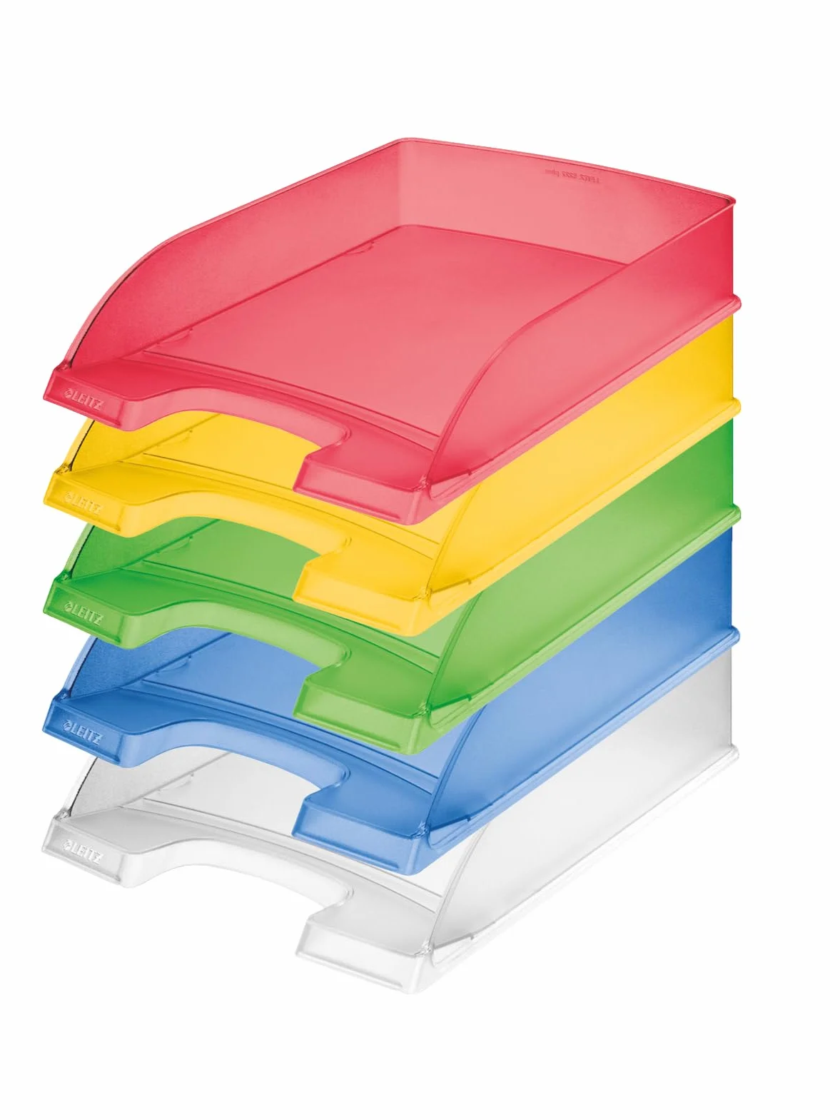 Leitz 52270034 - Cestino per lettere, formato A4, confezione da 5, colore: Blu