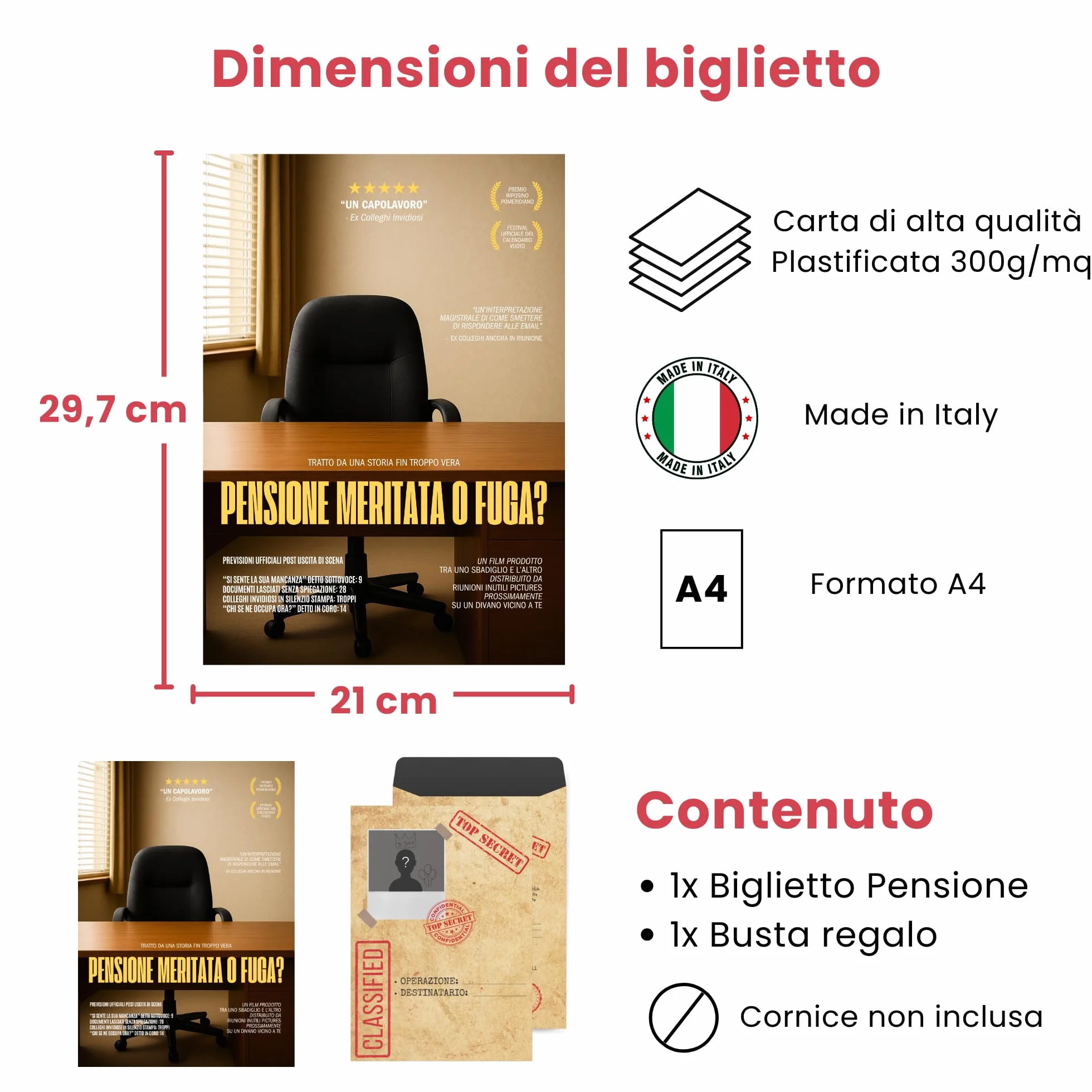 Biglietto Pensione Uomo Donna Stile Locandina Film