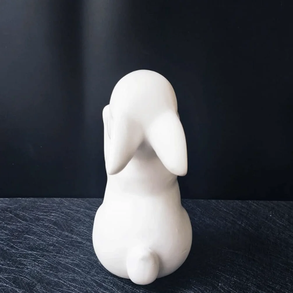 Reggi Libri, Fermalibri Fermalibri semplici carini in ceramica creativa Coniglio Moda naturale Regali decorativi in stile nordico fresco Ufficio Casa Scrivania