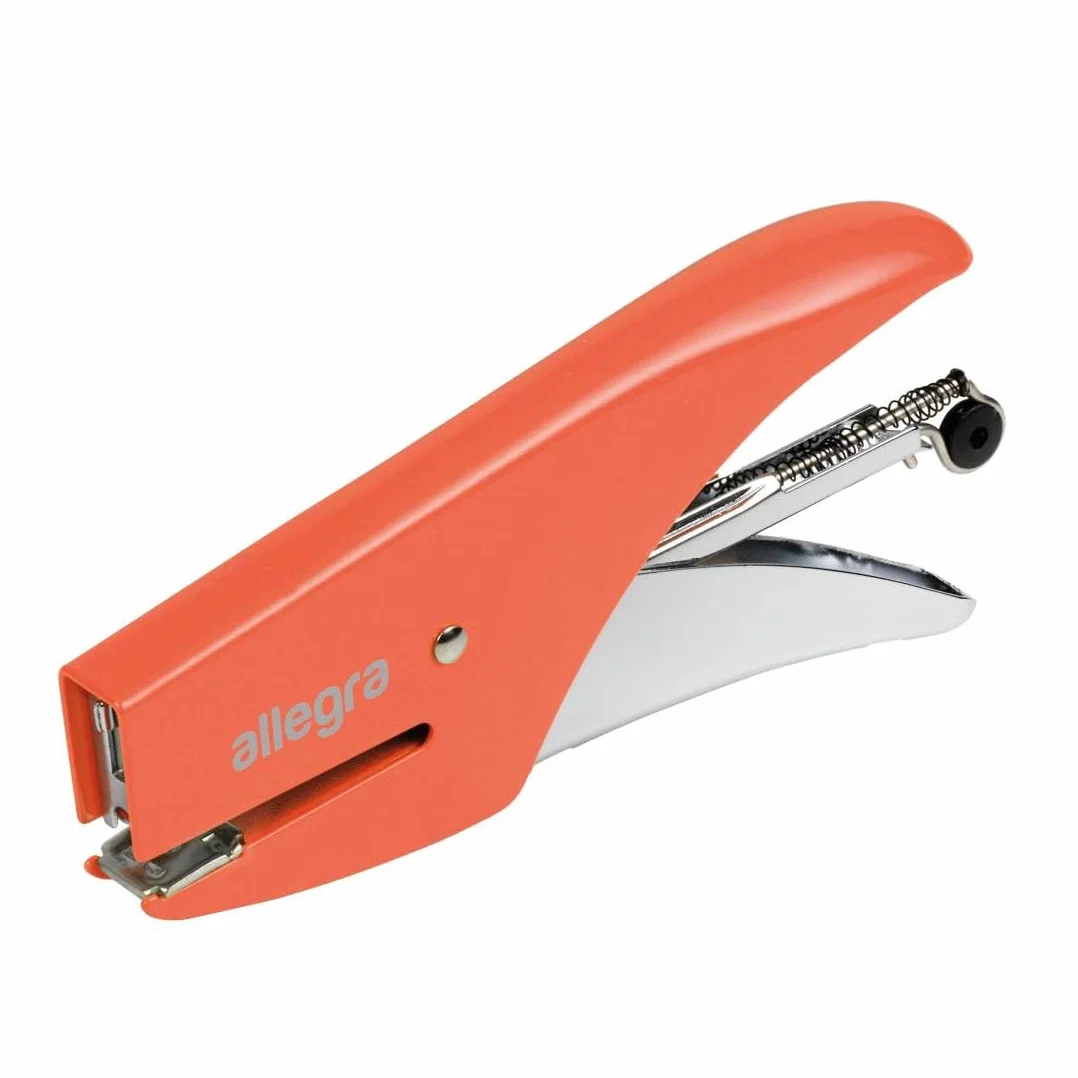 Cucitrice Allegra fluo 15 fogli acciaio cromato arancione