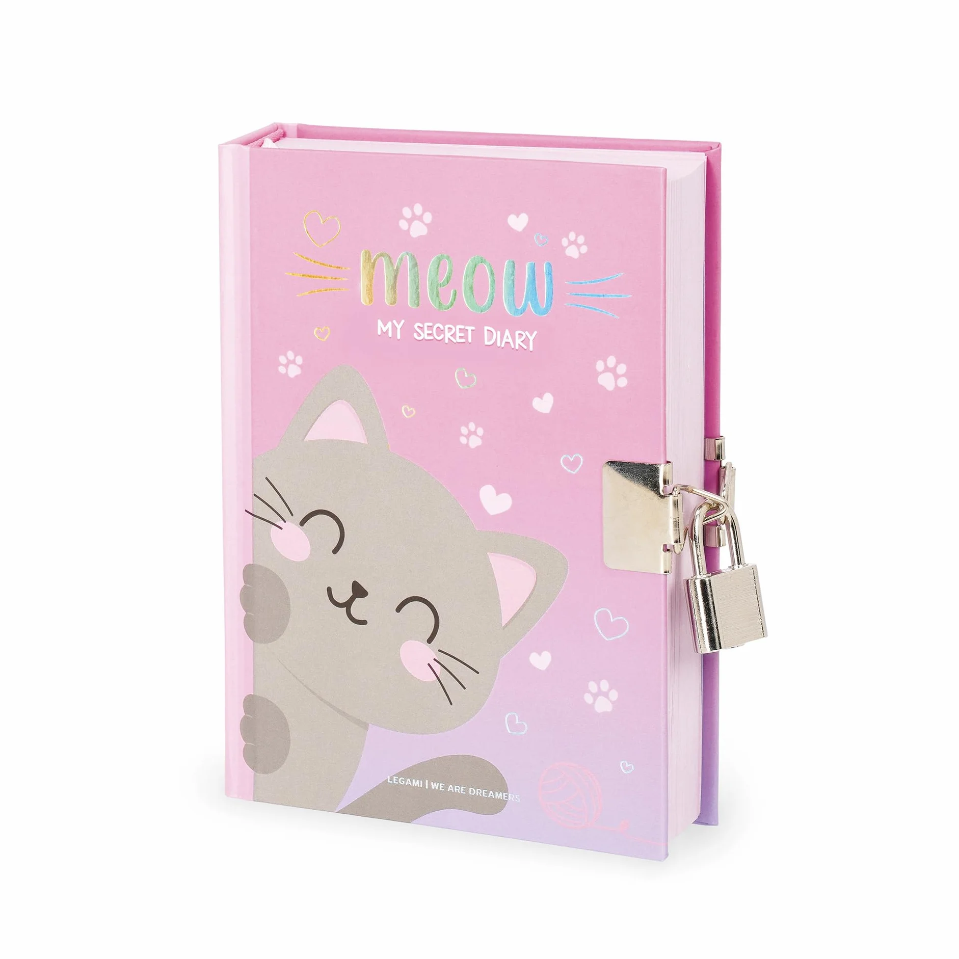 Legami Diario segreto con Lucchetto 328 Pagine 11x15,5 cm Tema Kitty