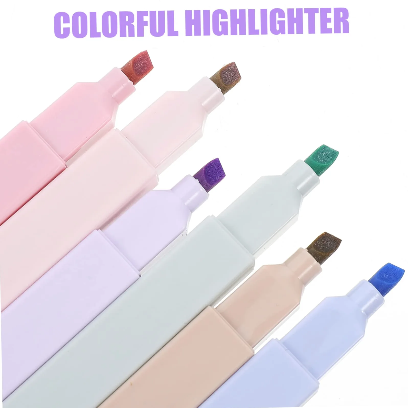 Lurrose 12pezzi Evidenziatori Per Penne Marker Decorativi Per Sottolineature e Pratici Scuola e