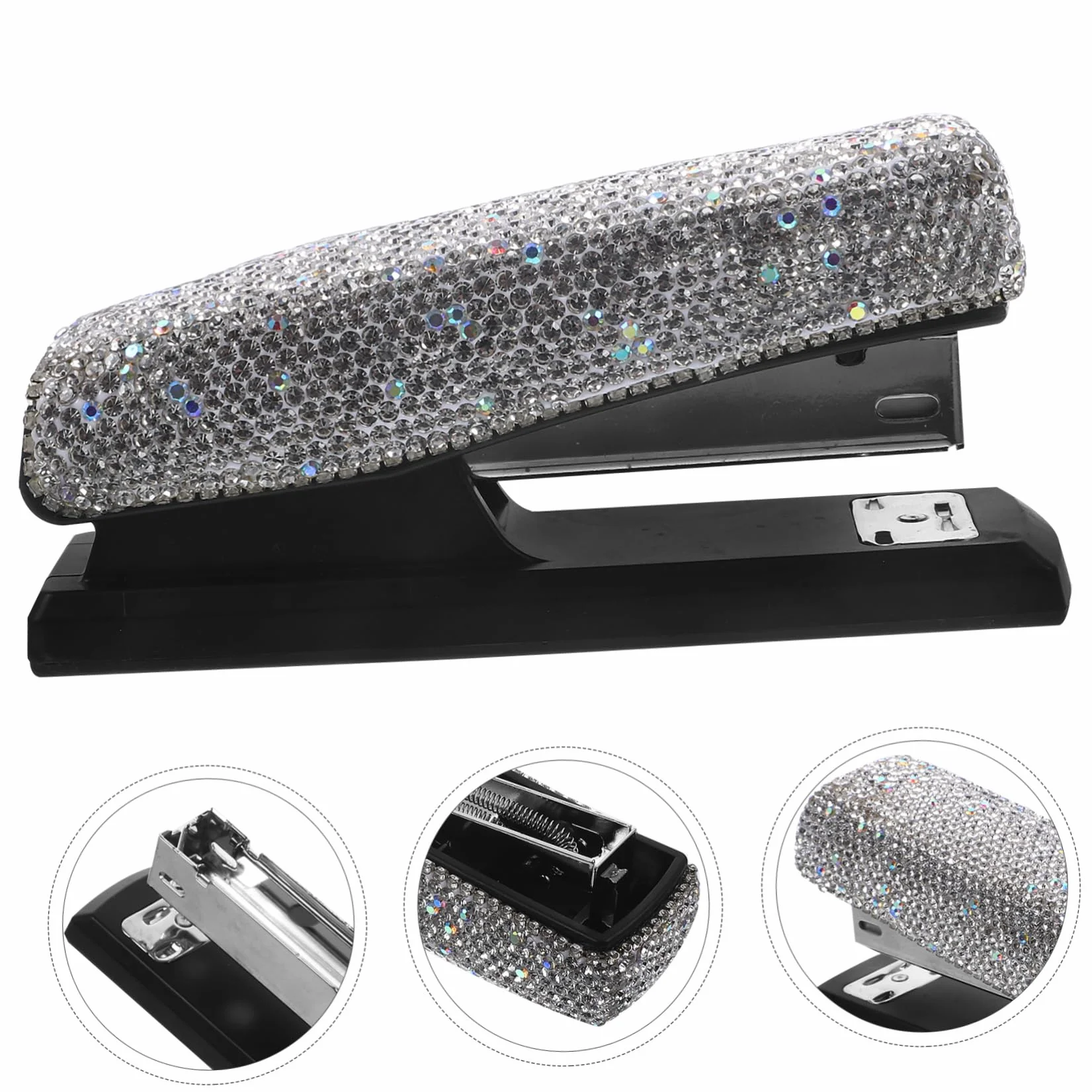 Operitacx 3 Set Di Spillatrice Portatile Per Auto Porta Lucidalabbra Penna Ventilatore Da Scrivania Regolabile Accessori Strumento Di Rimozione Punti Metallici Punti Metallici