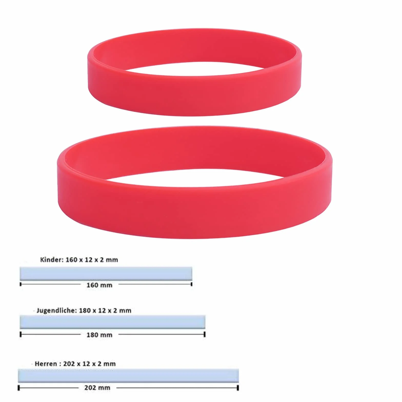Braccialetti personalizzati in gomma con messaggio di testo per eventi raccolte fondi