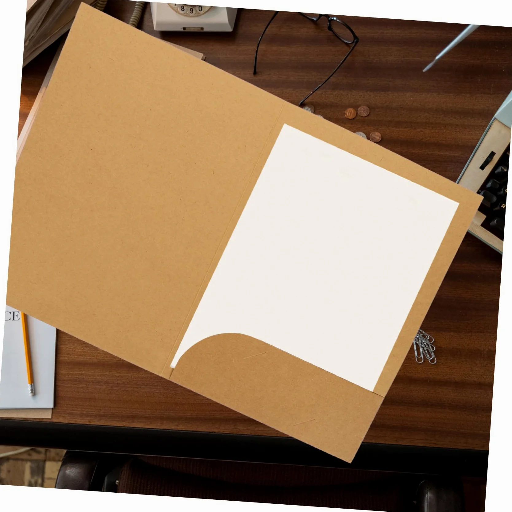 SHOWERORO Cartelline Portadocumenti in Carta Kraft Formato A4 20 Pezzi, Organizza Fogli, Scrivibile, per Ufficio e Appunti di Lavoro