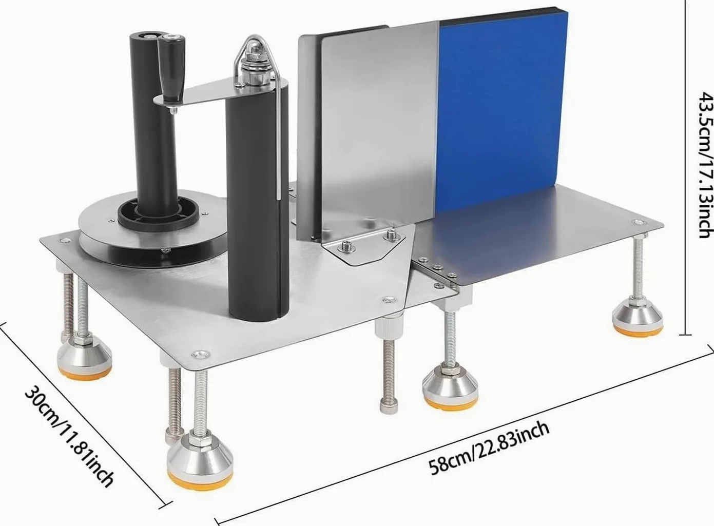 Etichettatrice Manuale per Bottiglie con Altezza Regolabile, Adatta a Bottiglie Rotonde, quadrate e poligonali, Ideale per Piccole Imprese.