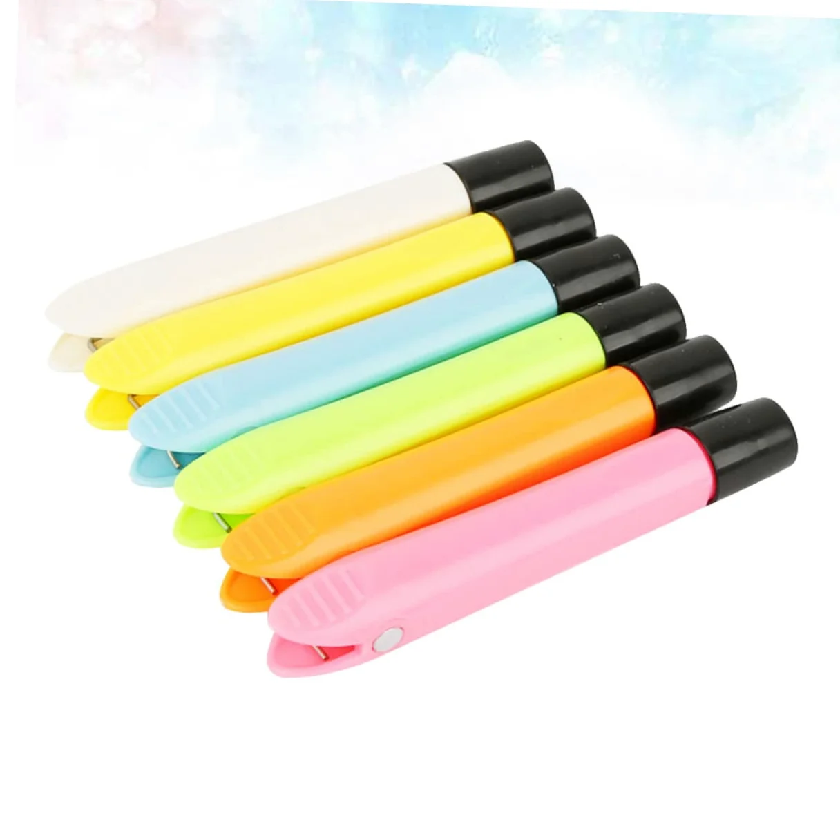 HOMSFOU 3 Set Gessetti Magnetico in Clip Per Gessetti Per Lavagna Colori Per Scuole E Uffici Colore Casuale 6 Pezzi*3