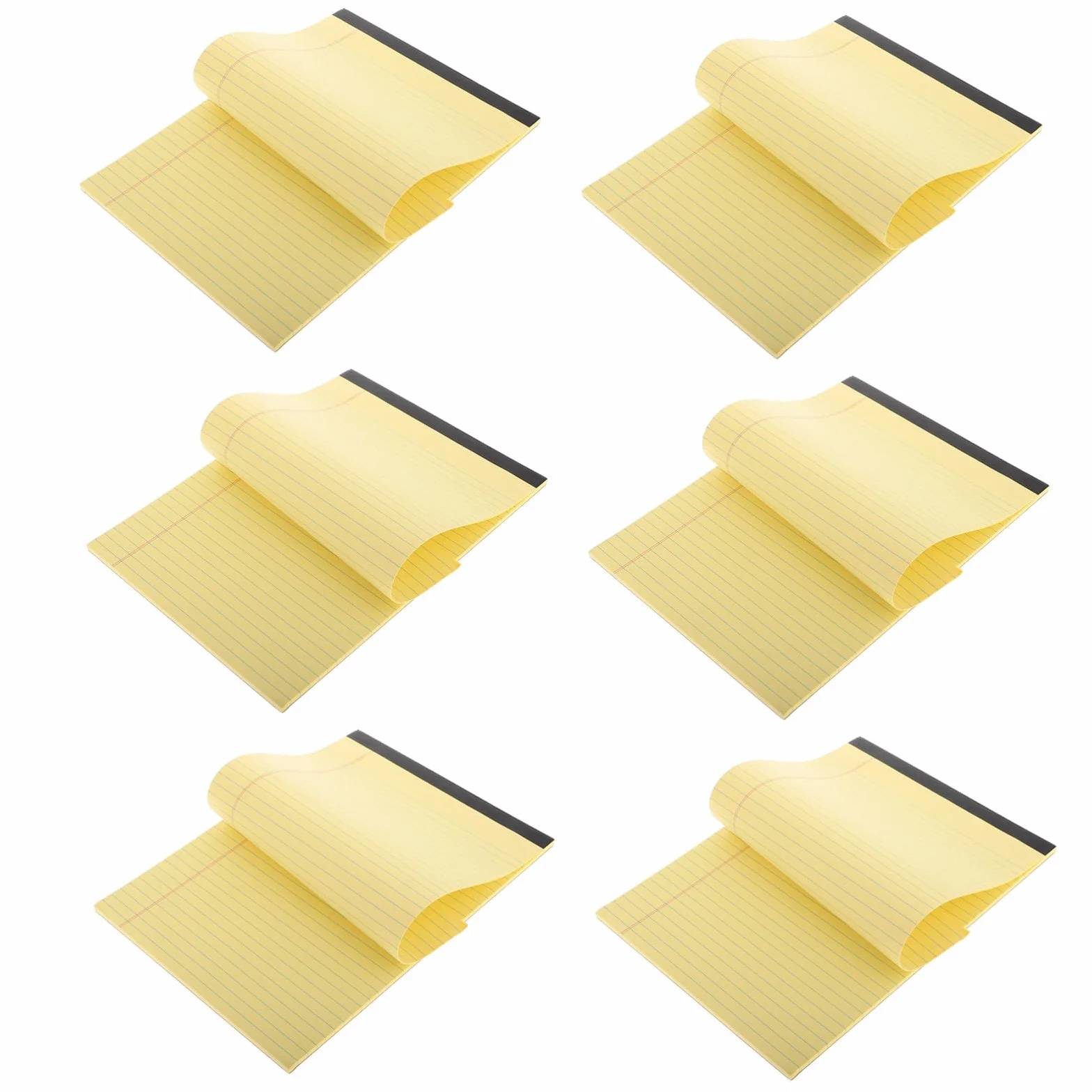 Alipis Blocco Note e Layout a Sezioni Giallo 6 con Pagine a Righe A4 per Organizzati Professionale e Scolastico