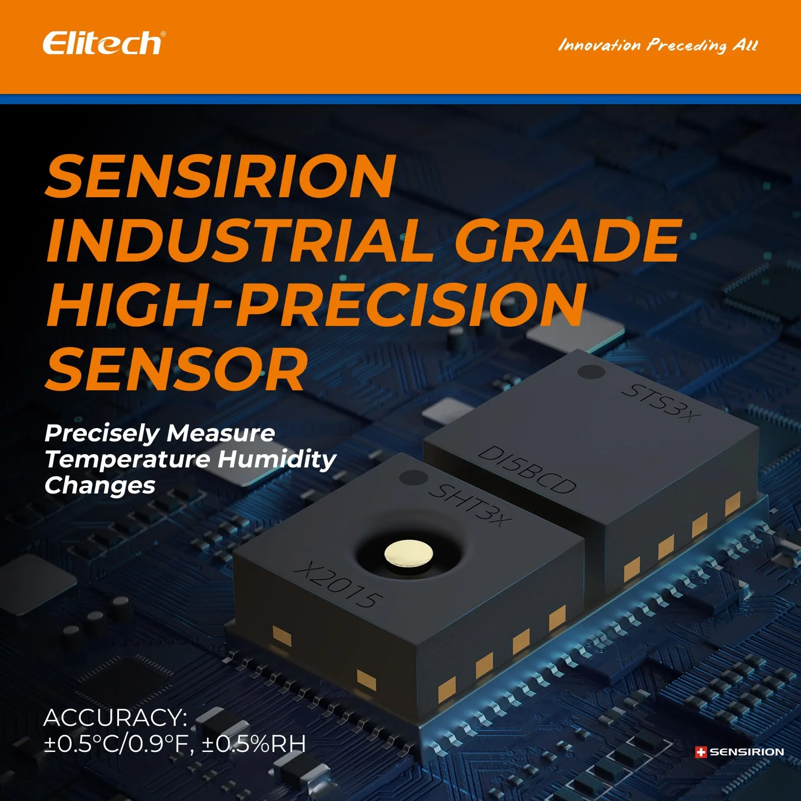 Elitech DR-230-THDE Termometro Igrometro Digitale con Doppia Sonda Esterna 2x2m Bluetooth 30000 Punti